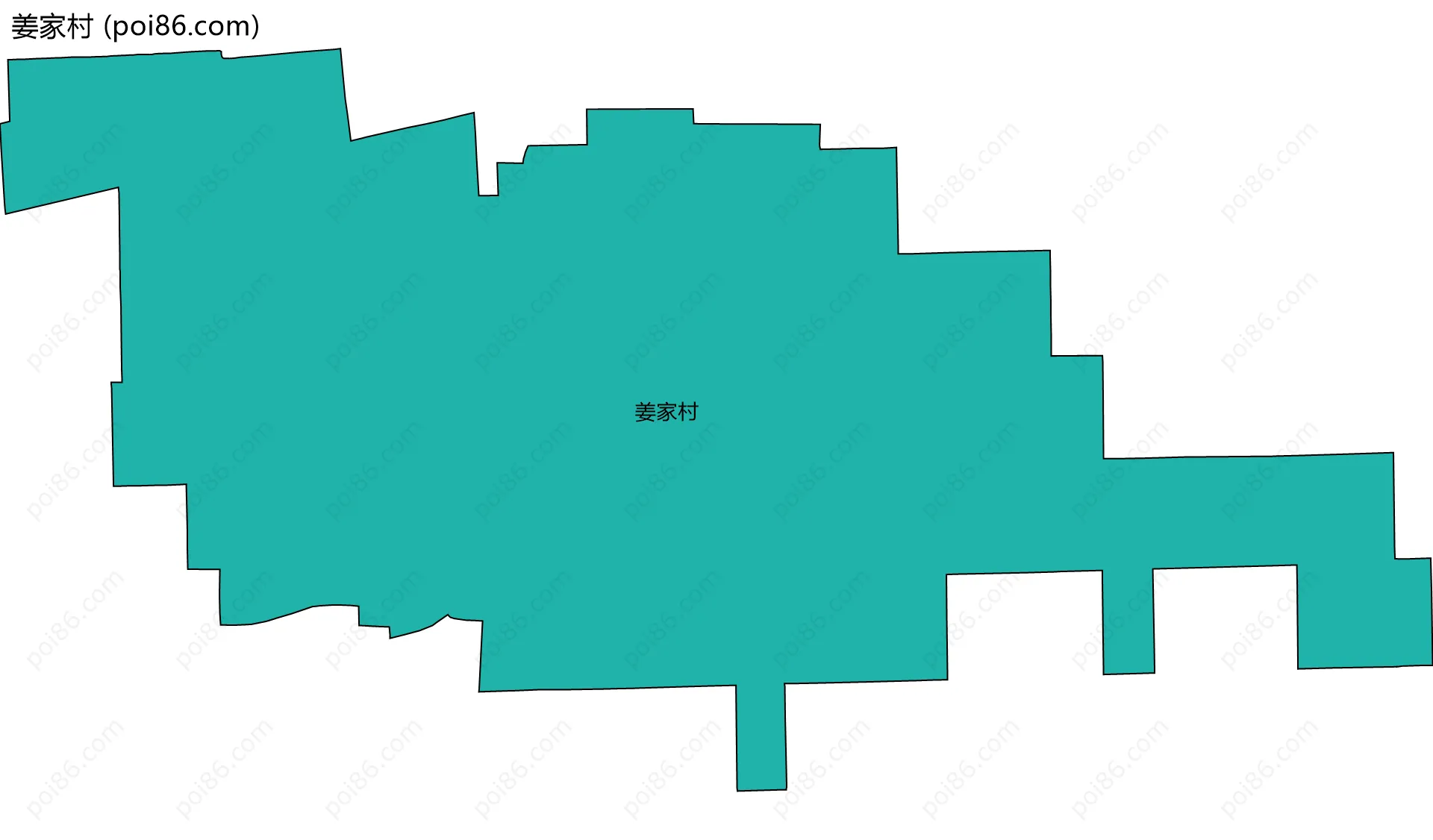 姜家村边界地图