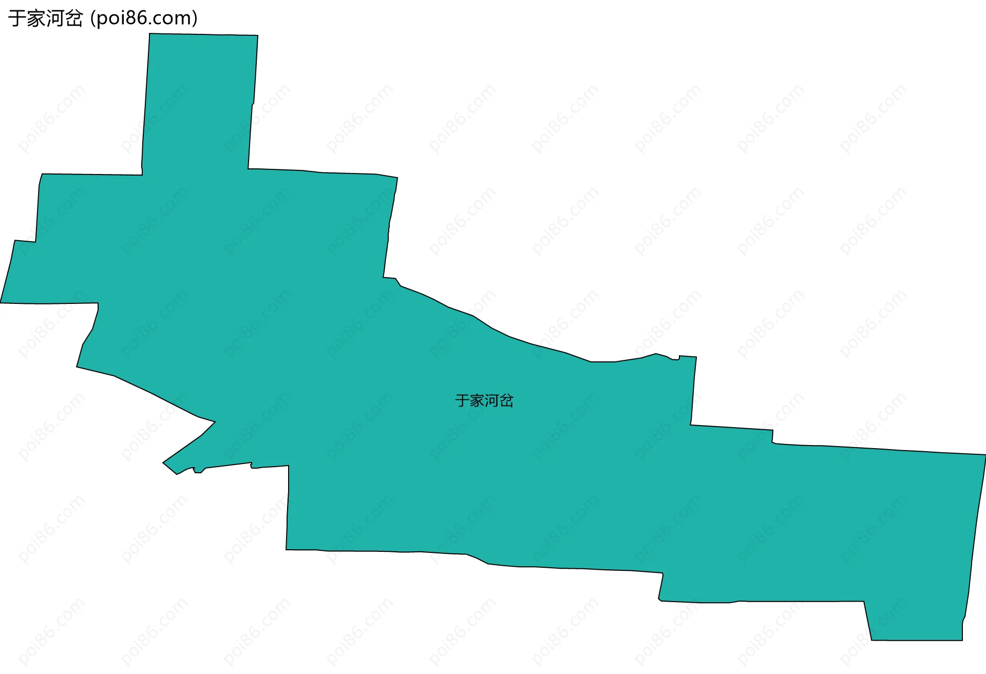 于家河岔边界地图