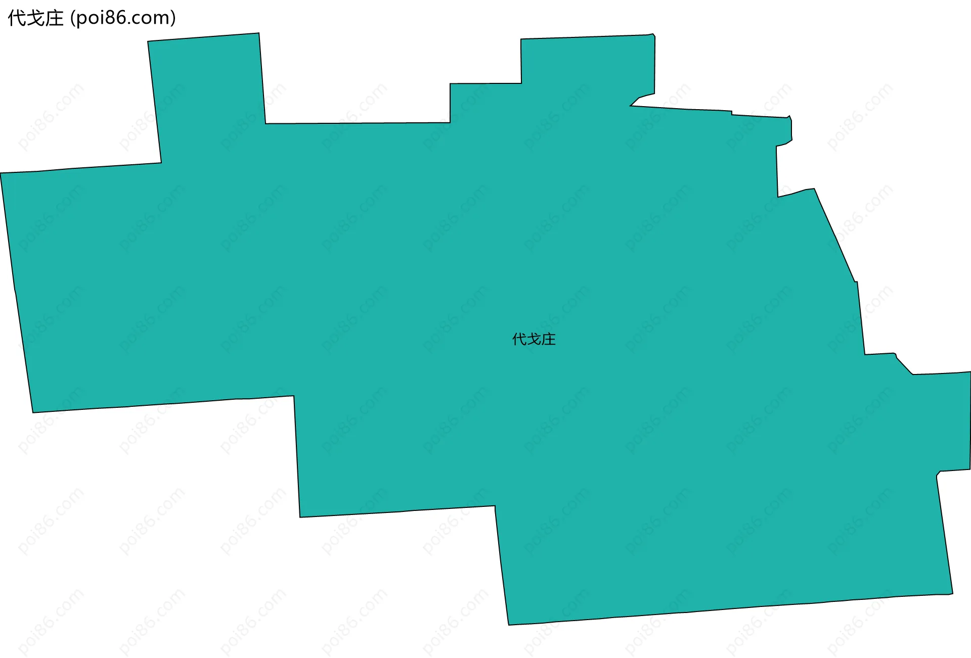 代戈庄边界地图
