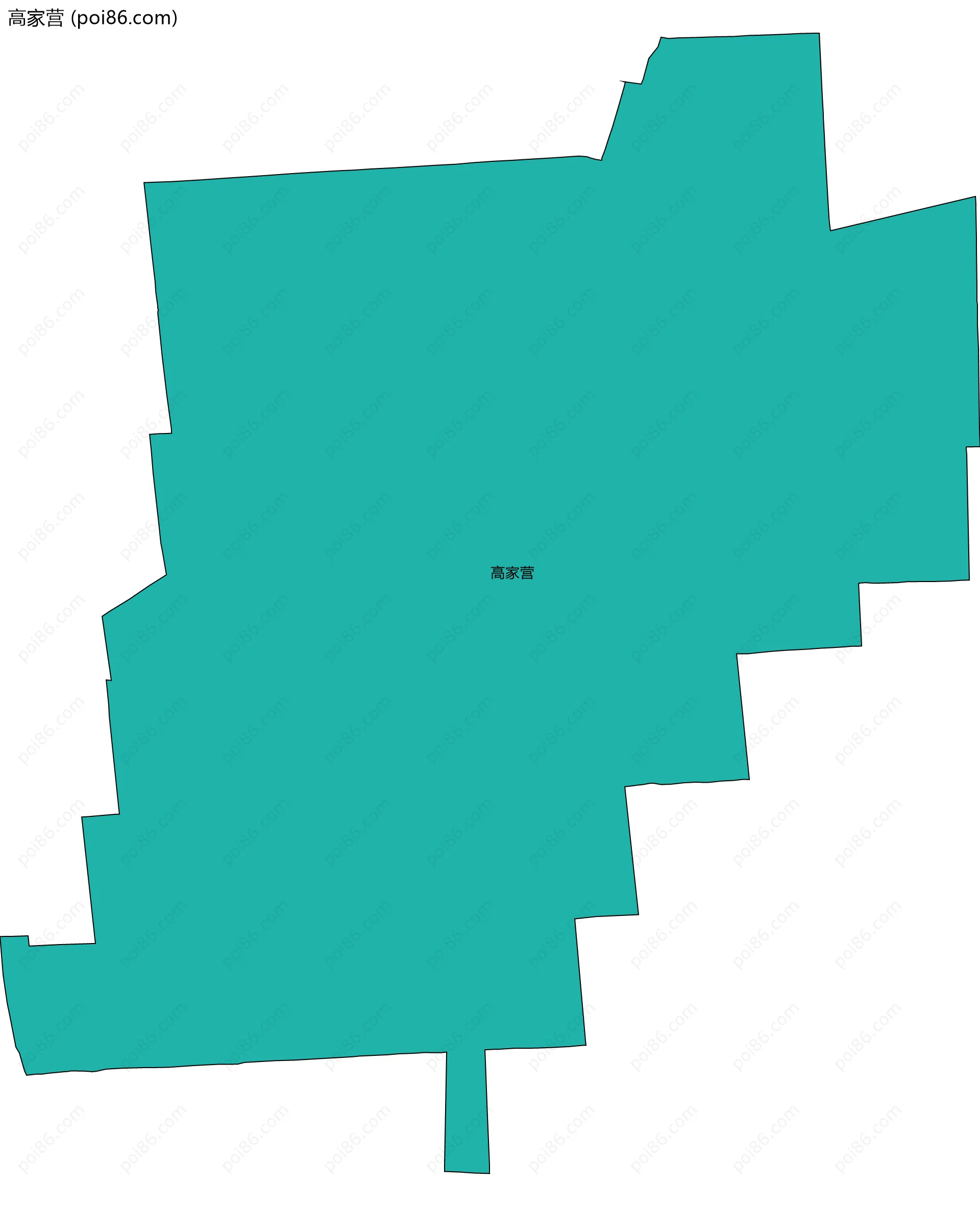 高家营边界地图