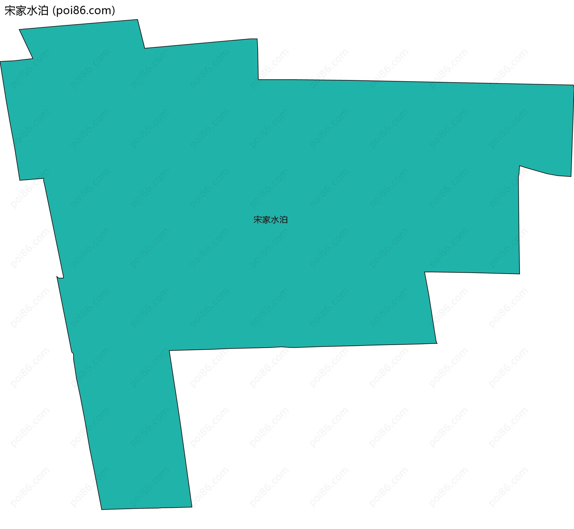 宋家水泊边界地图