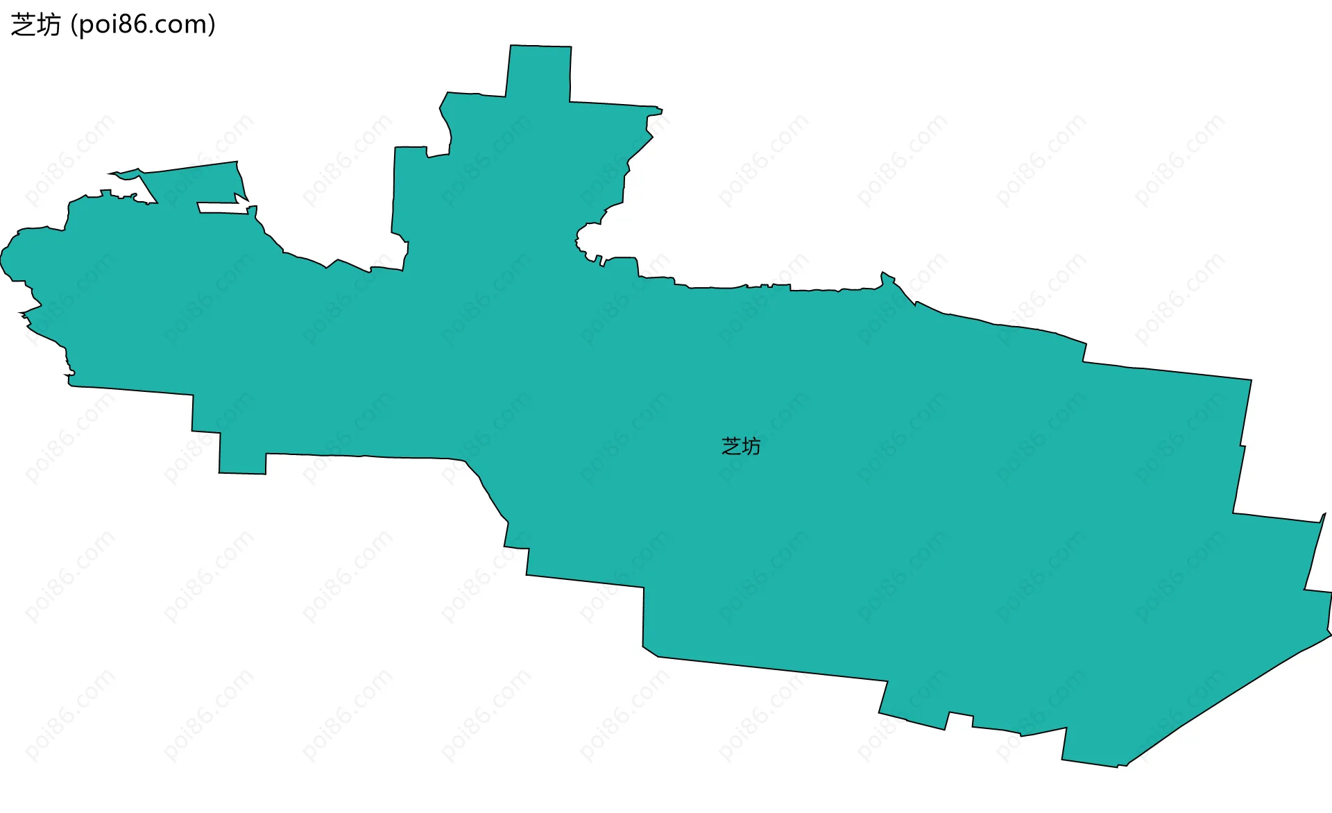芝坊边界地图