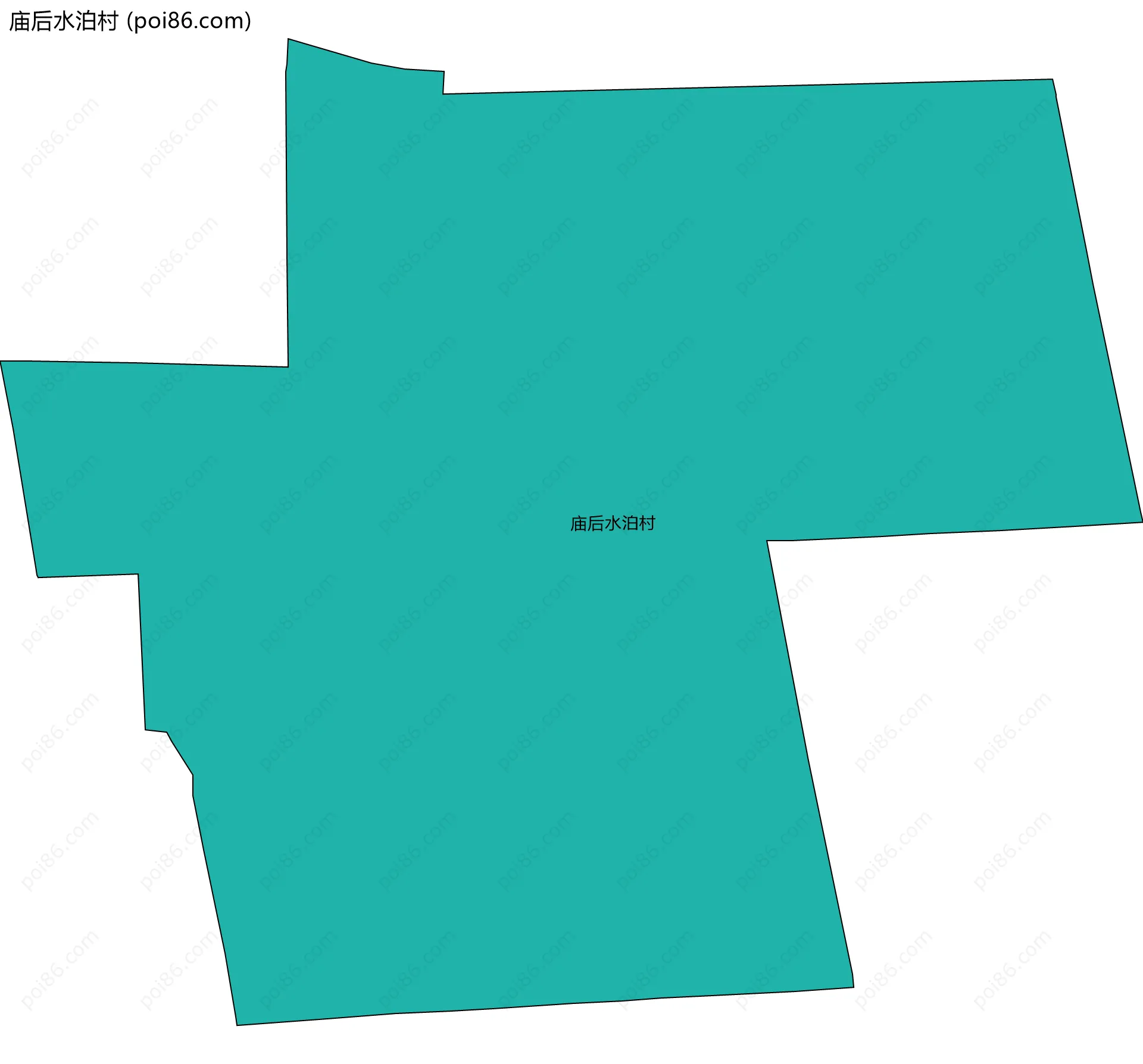 庙后水泊村边界地图