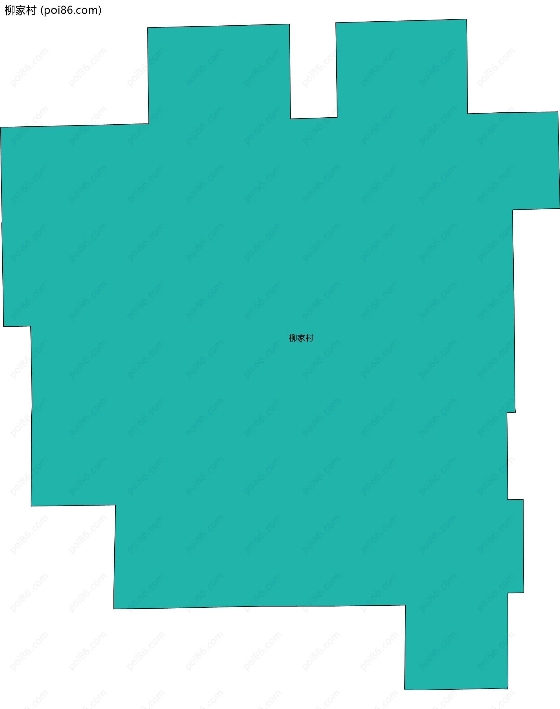 柳家村边界地图