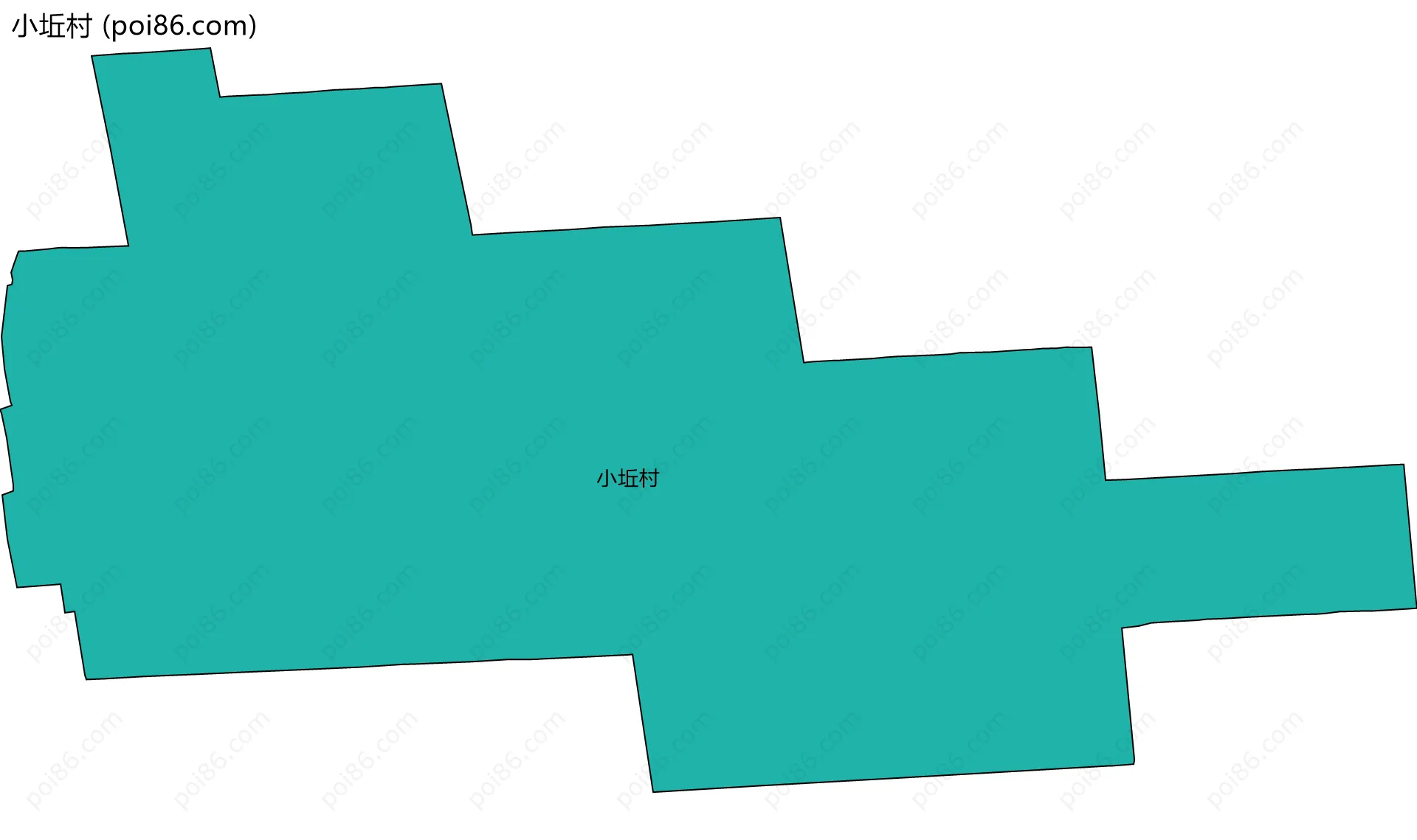 小坵村边界地图