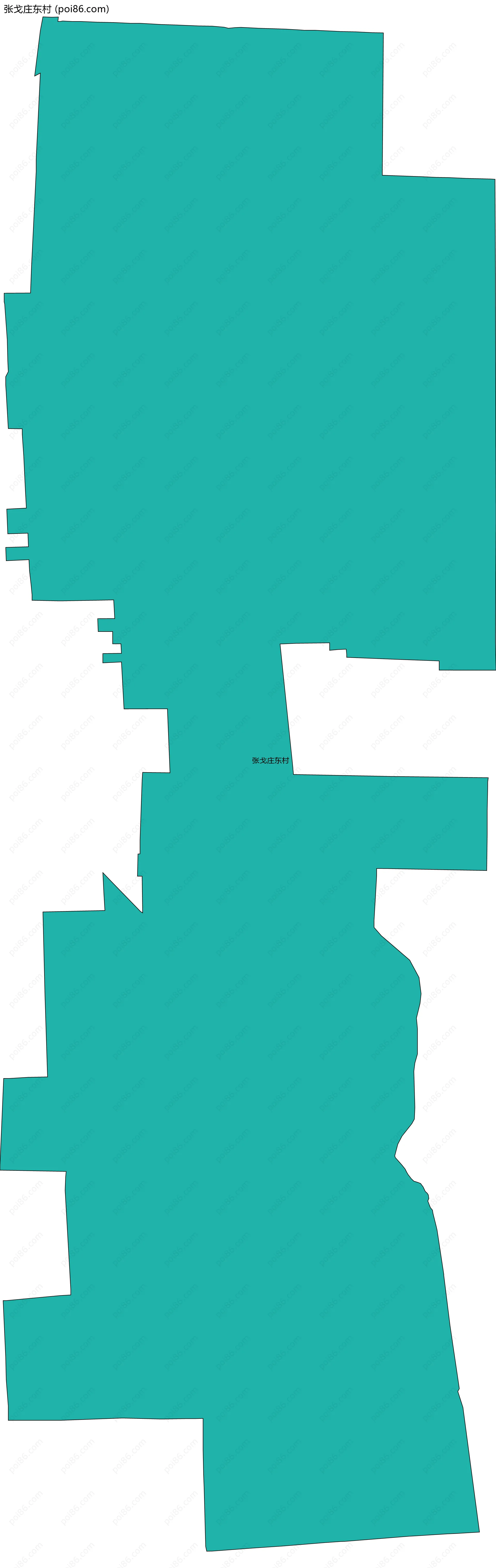 张戈庄东村边界地图