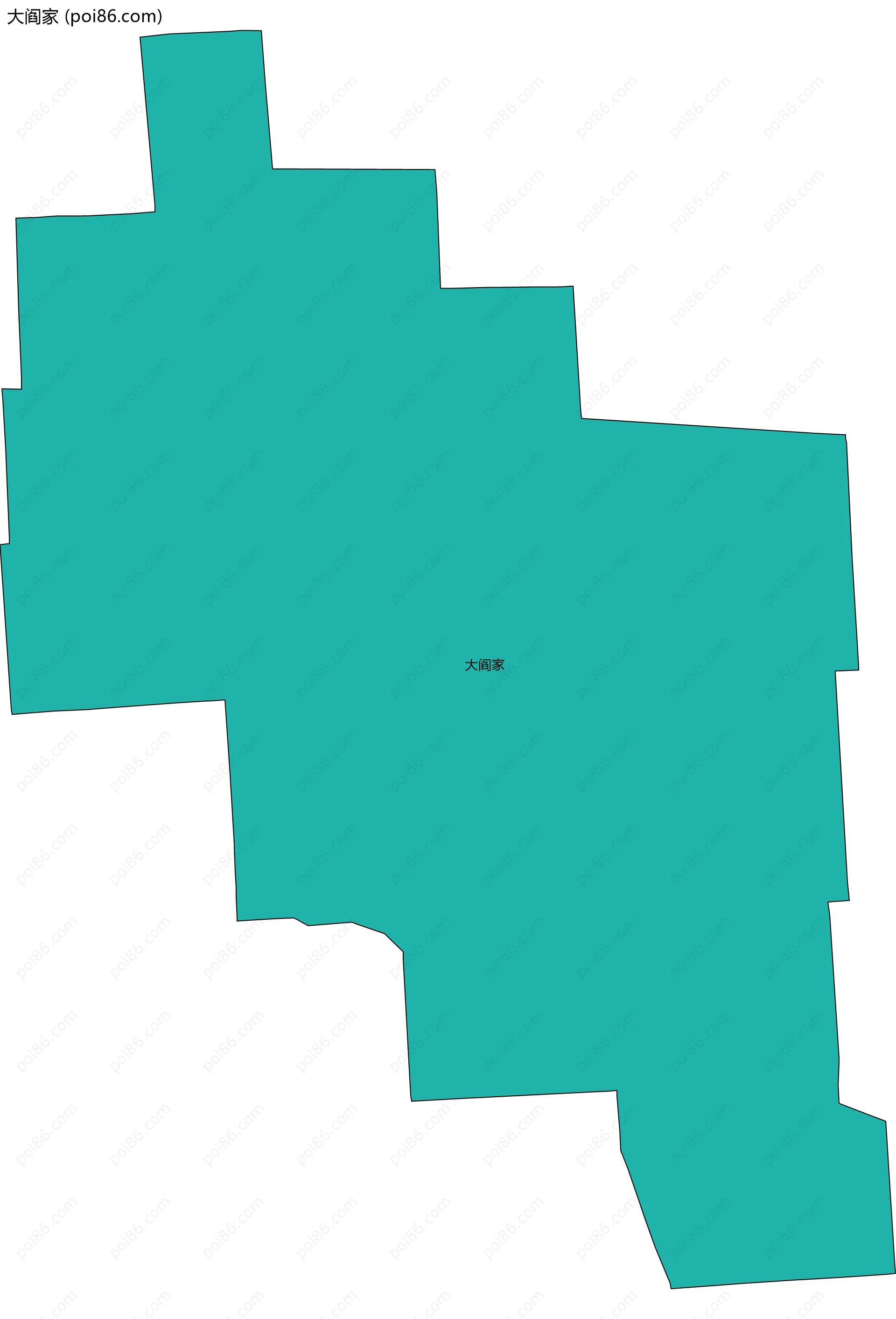 大阎家边界地图