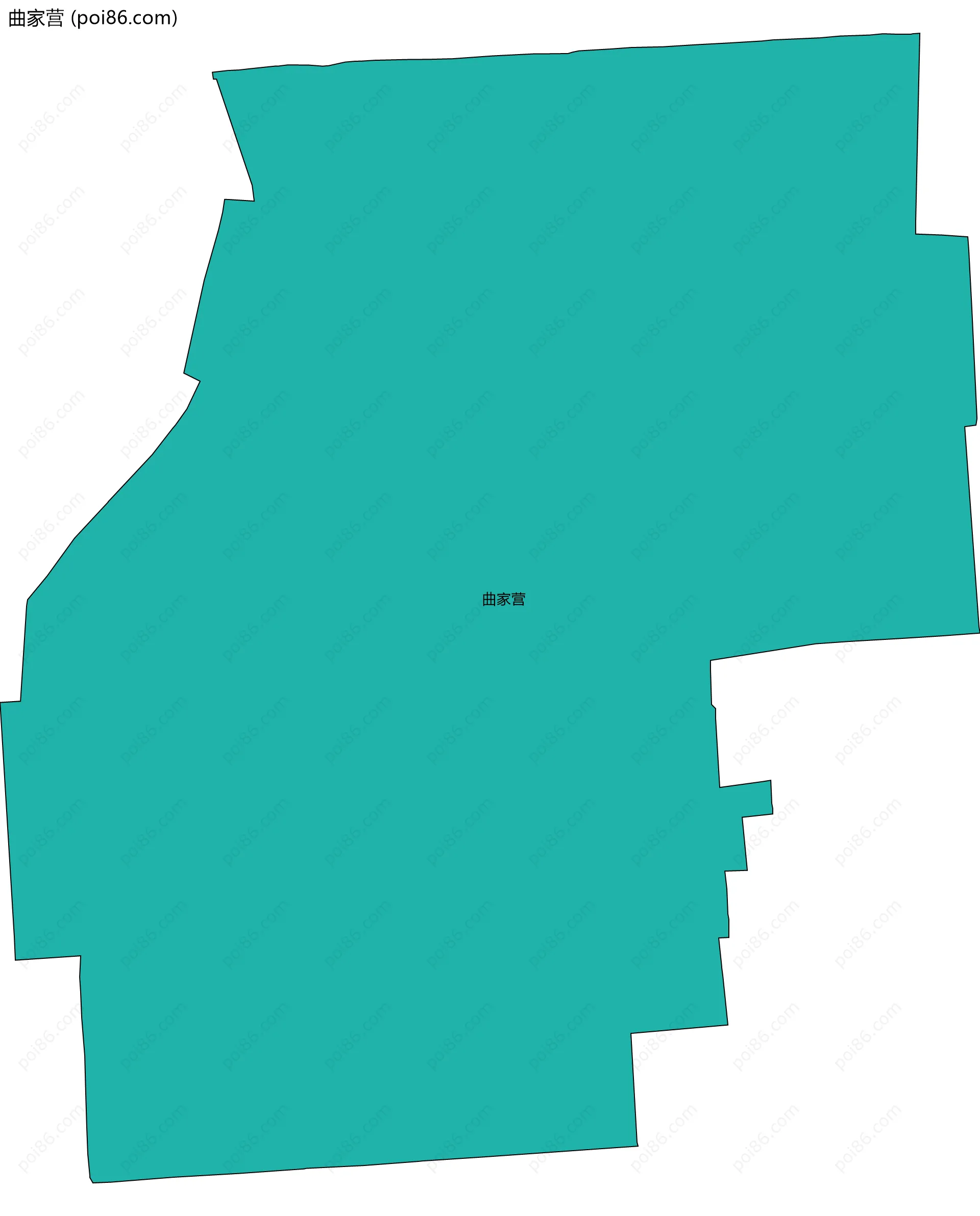 曲家营边界地图