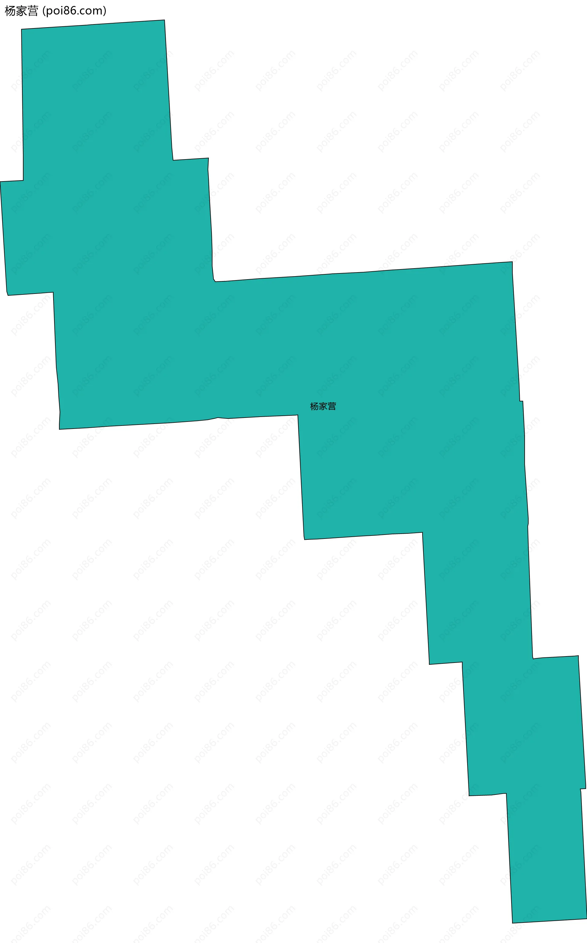 杨家营边界地图