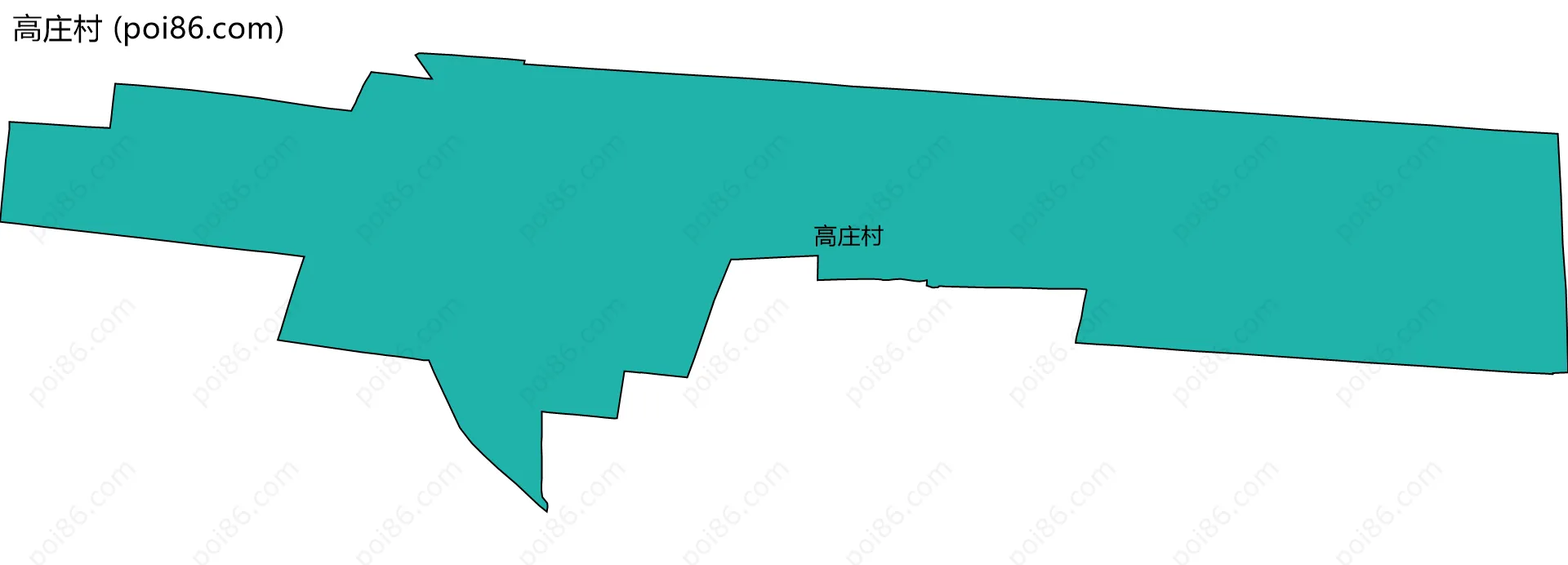 高庄村边界地图