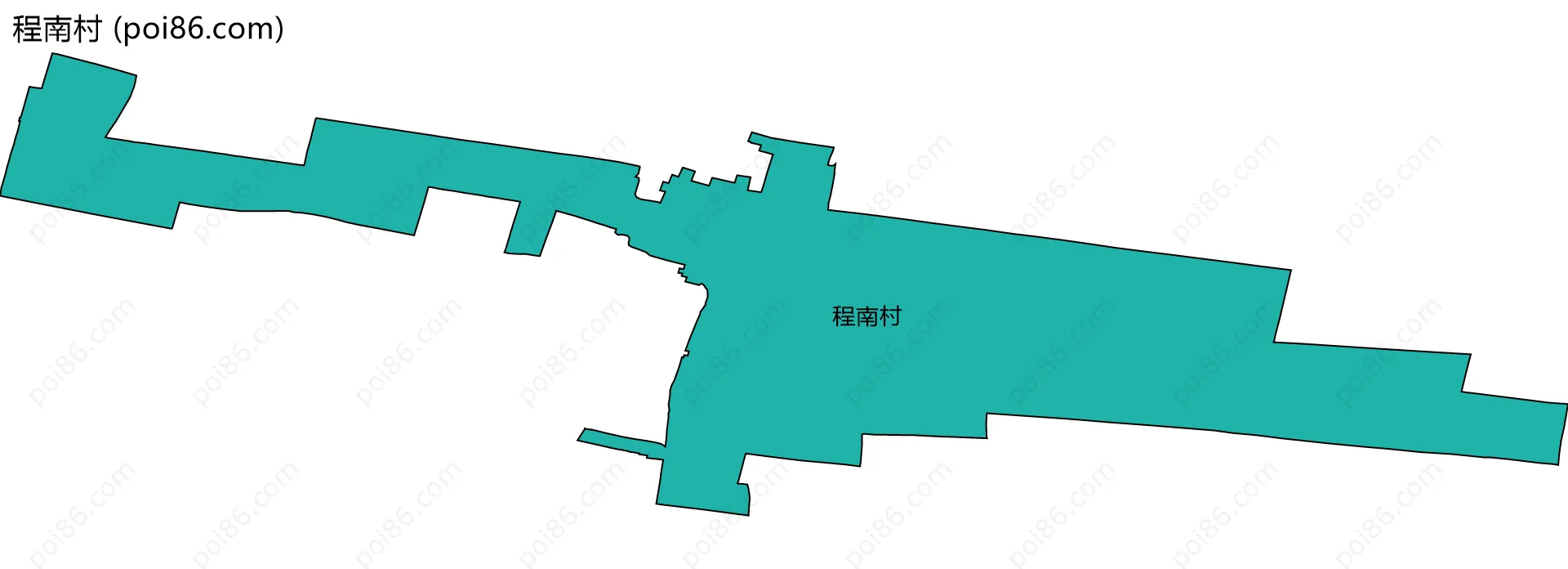 程南村边界地图