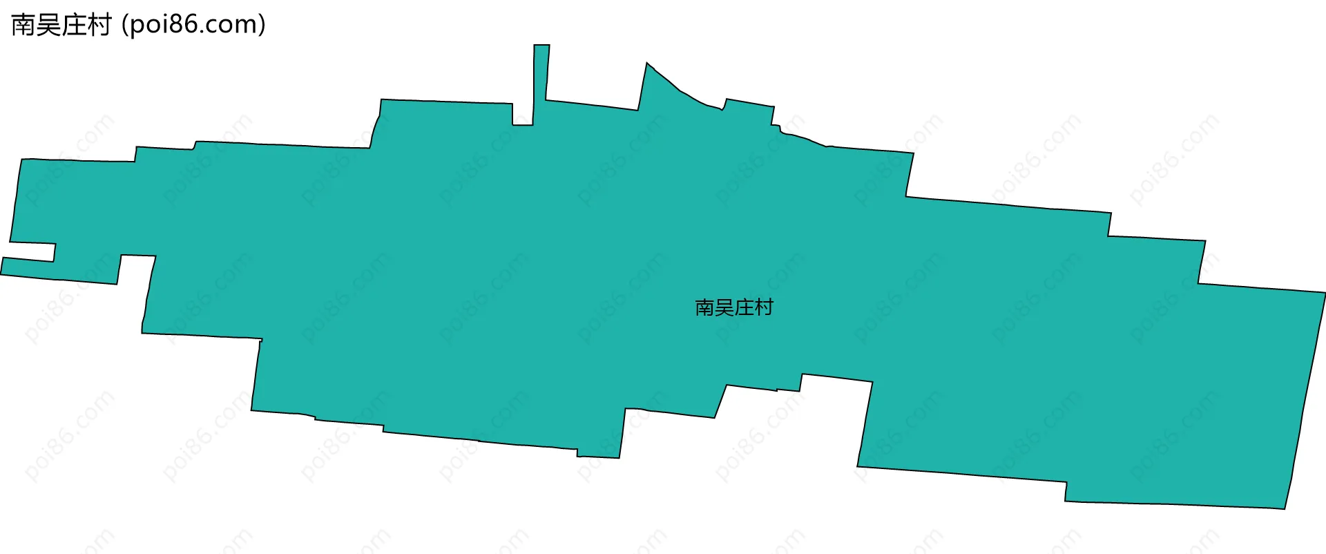 南吴庄村边界地图
