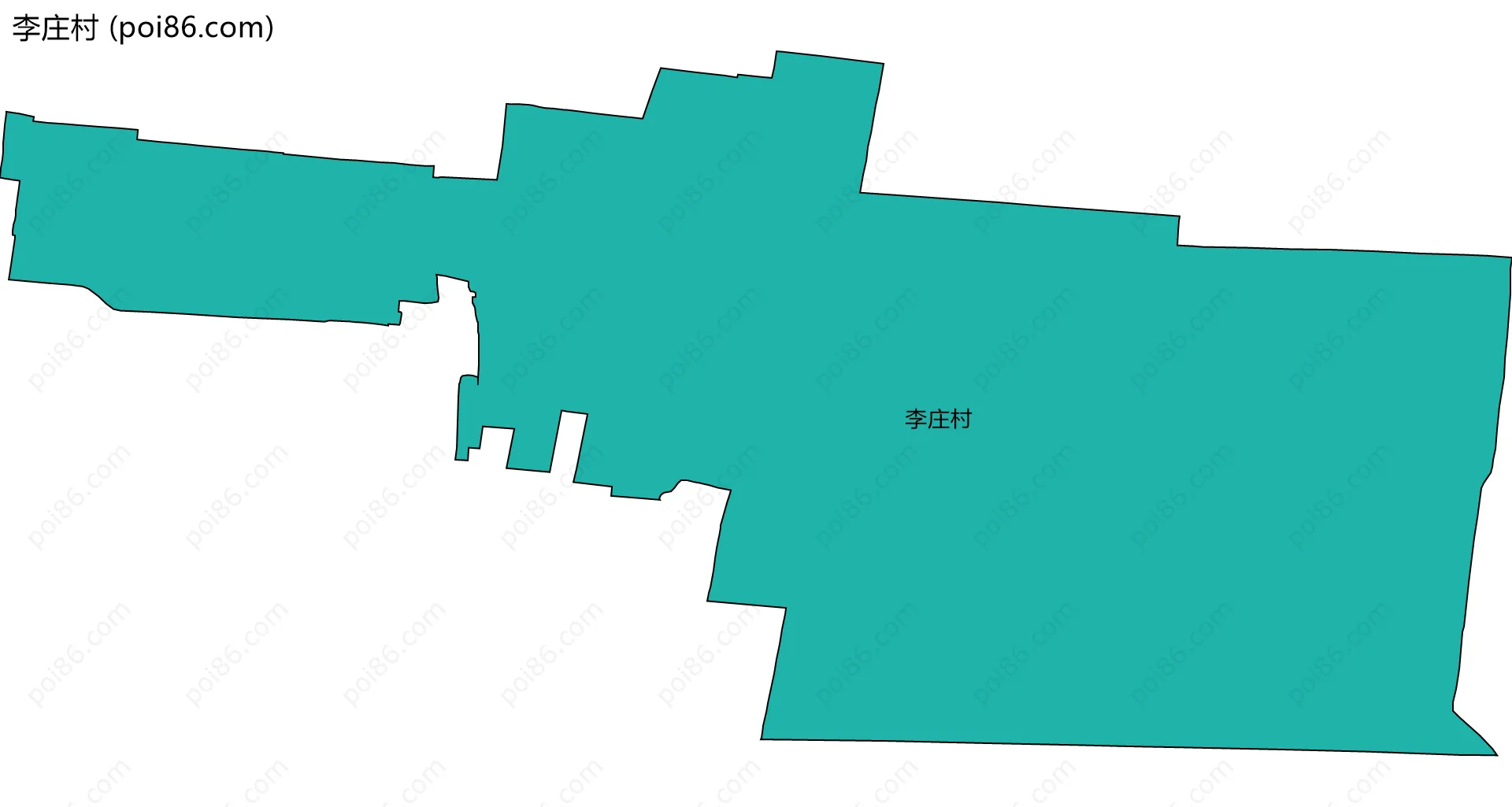 李庄村边界地图