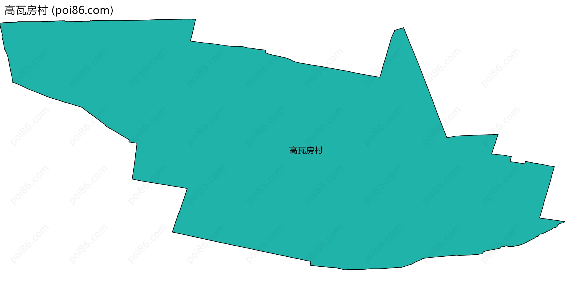 高瓦房村边界地图