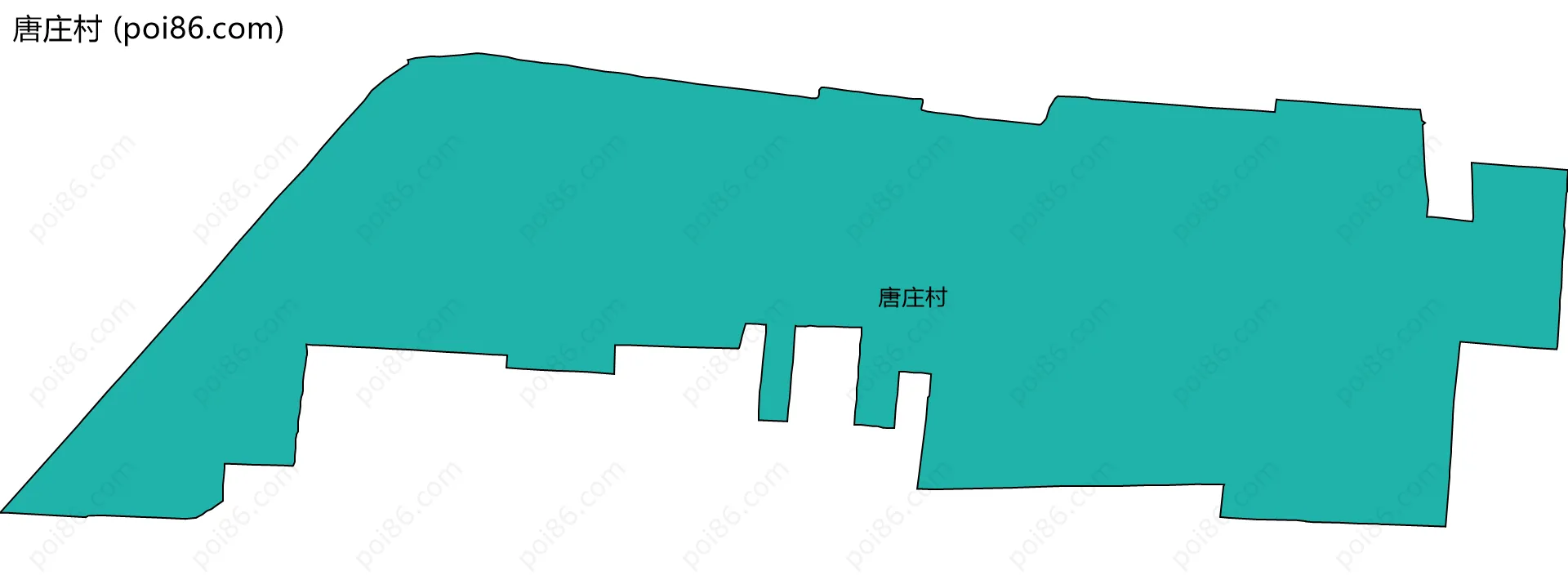 唐庄村边界地图