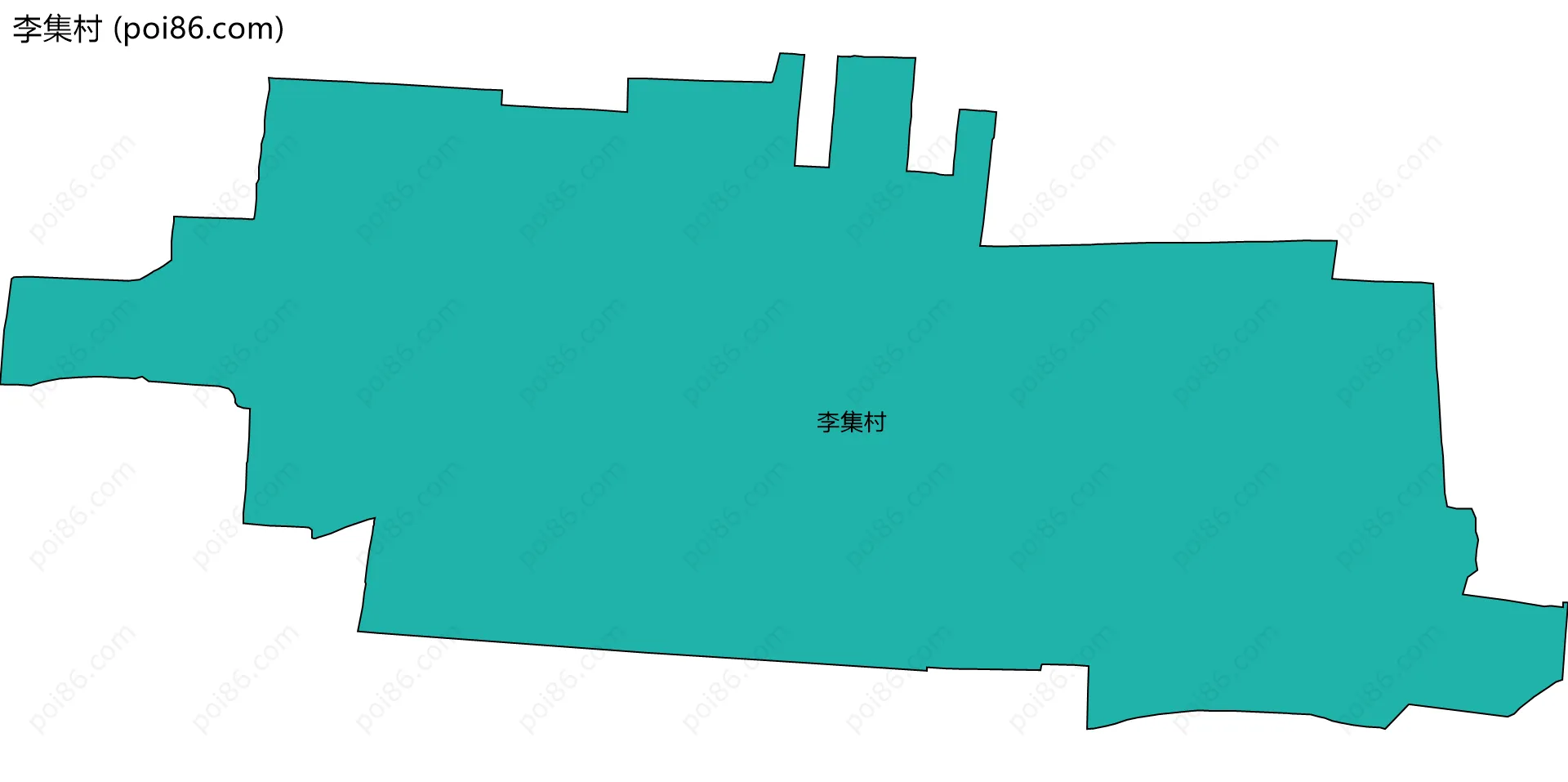 李集村边界地图