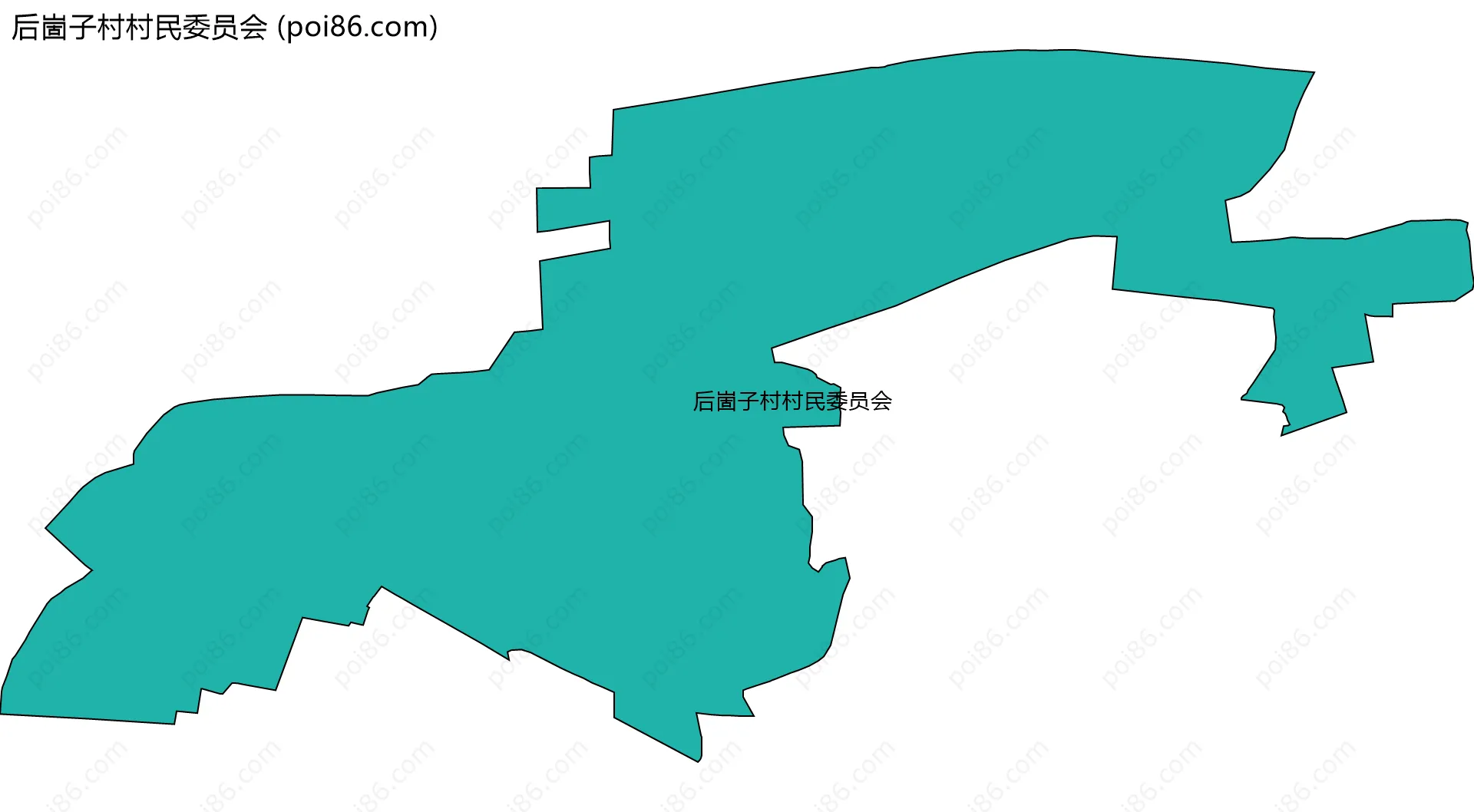 后崮子村村民委员会边界地图