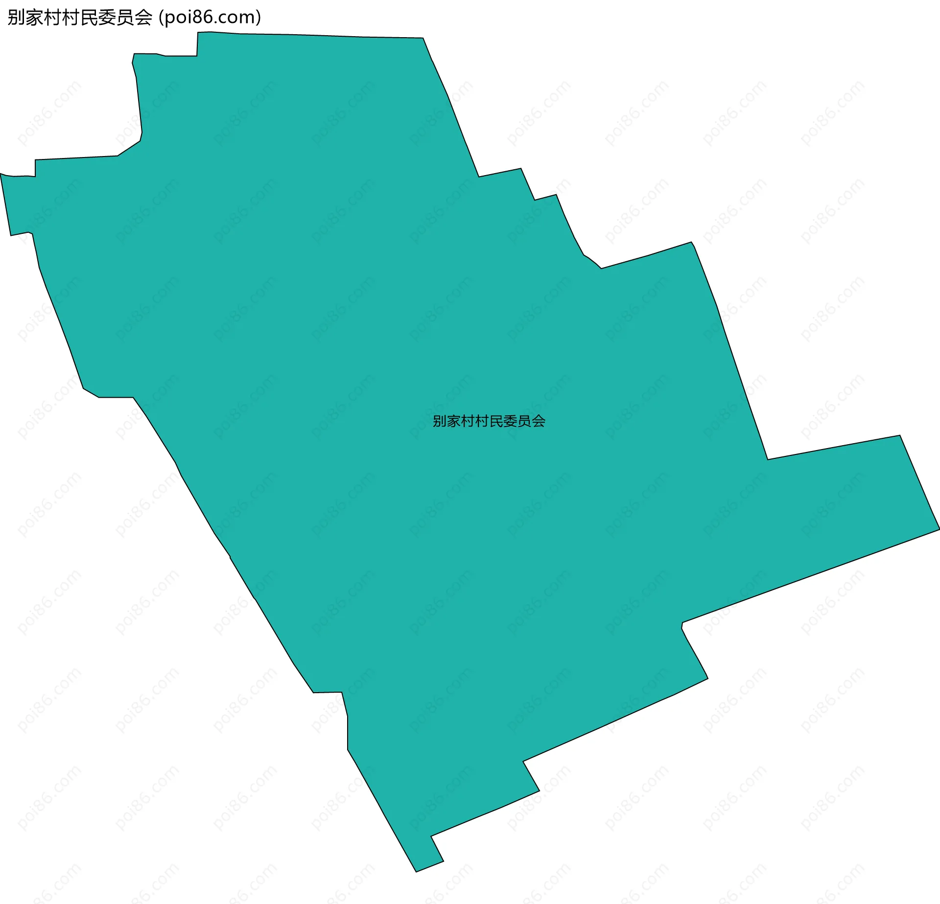 别家村村民委员会边界地图