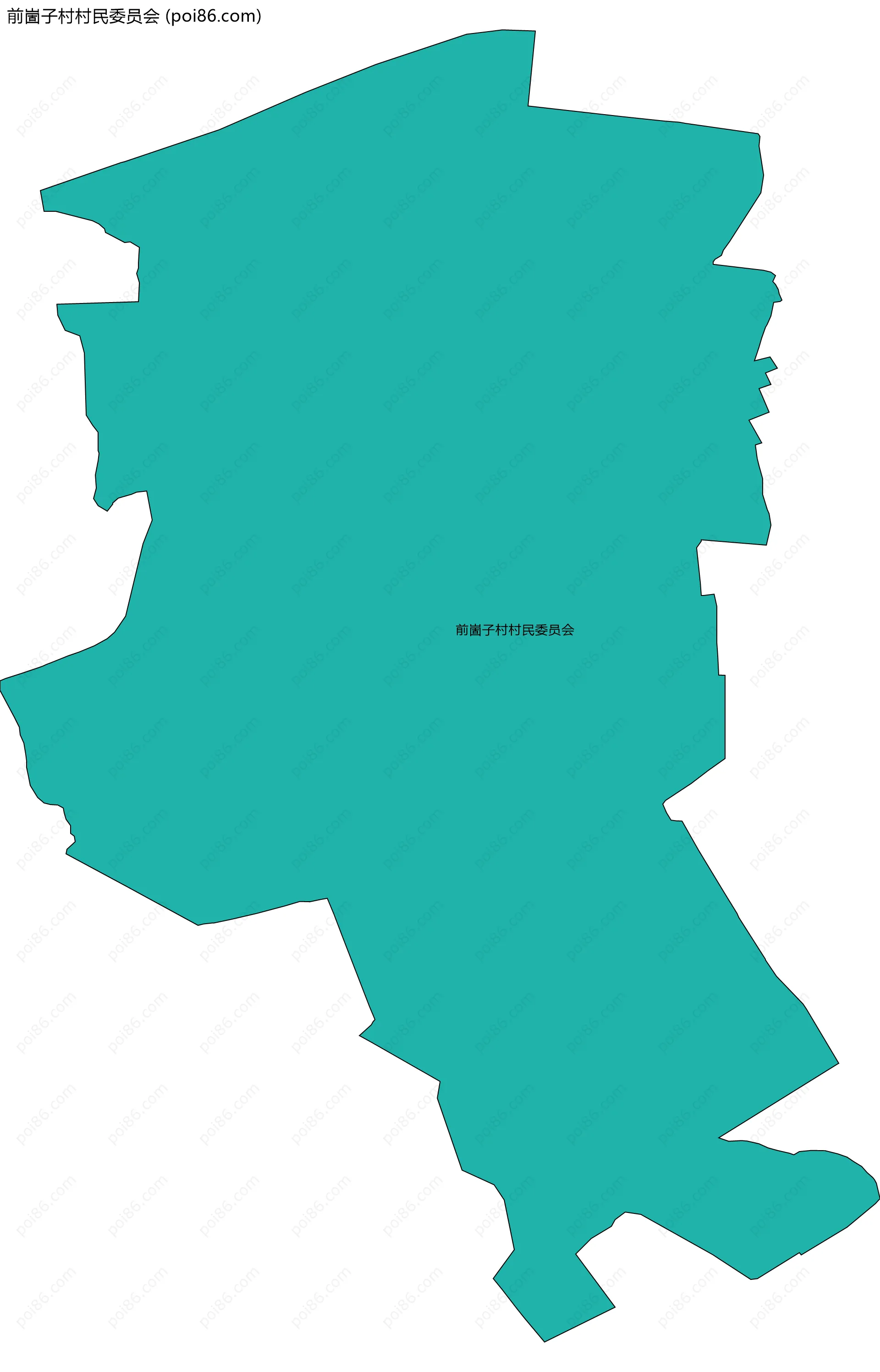 前崮子村村民委员会边界地图