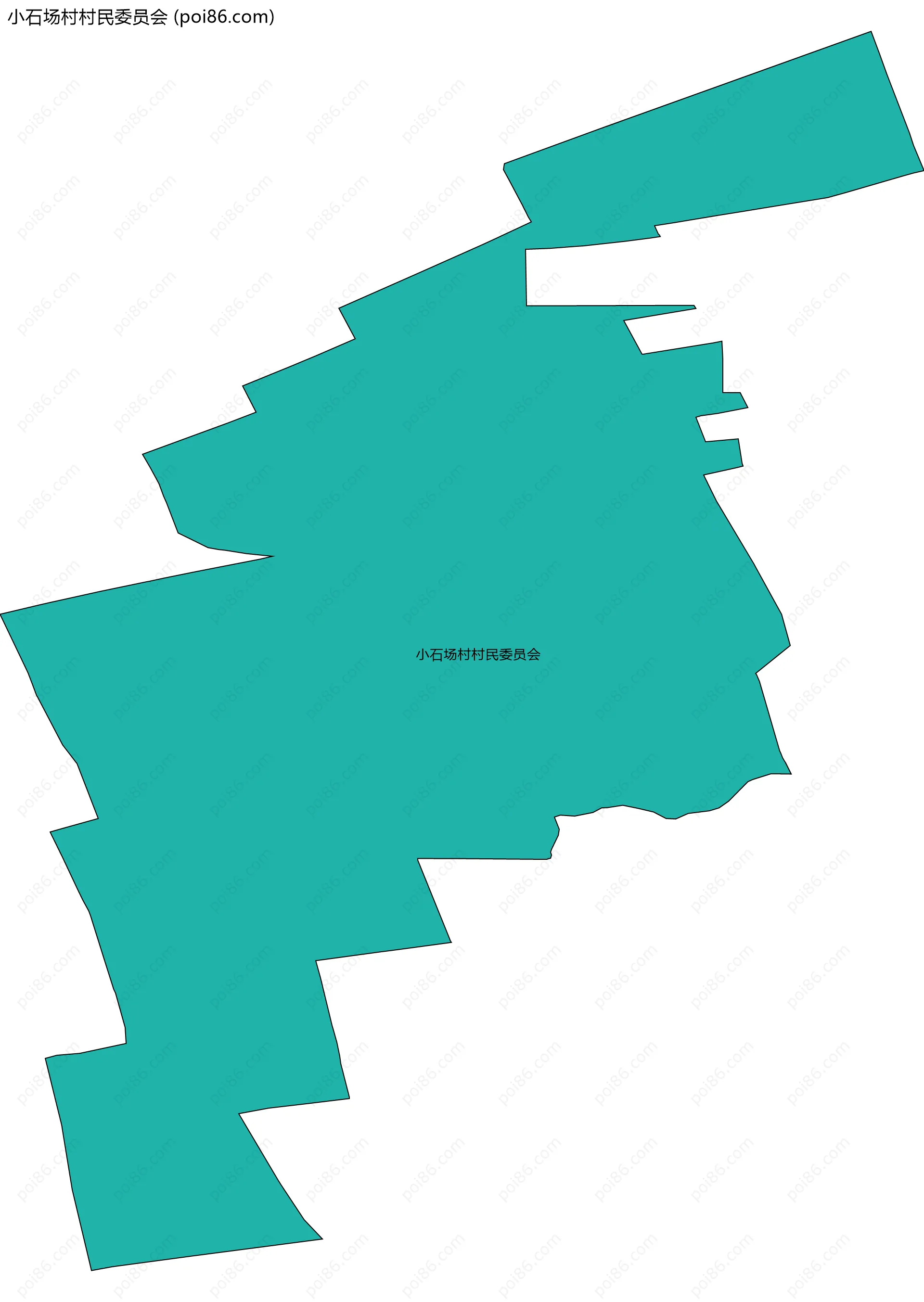 小石场村村民委员会边界地图