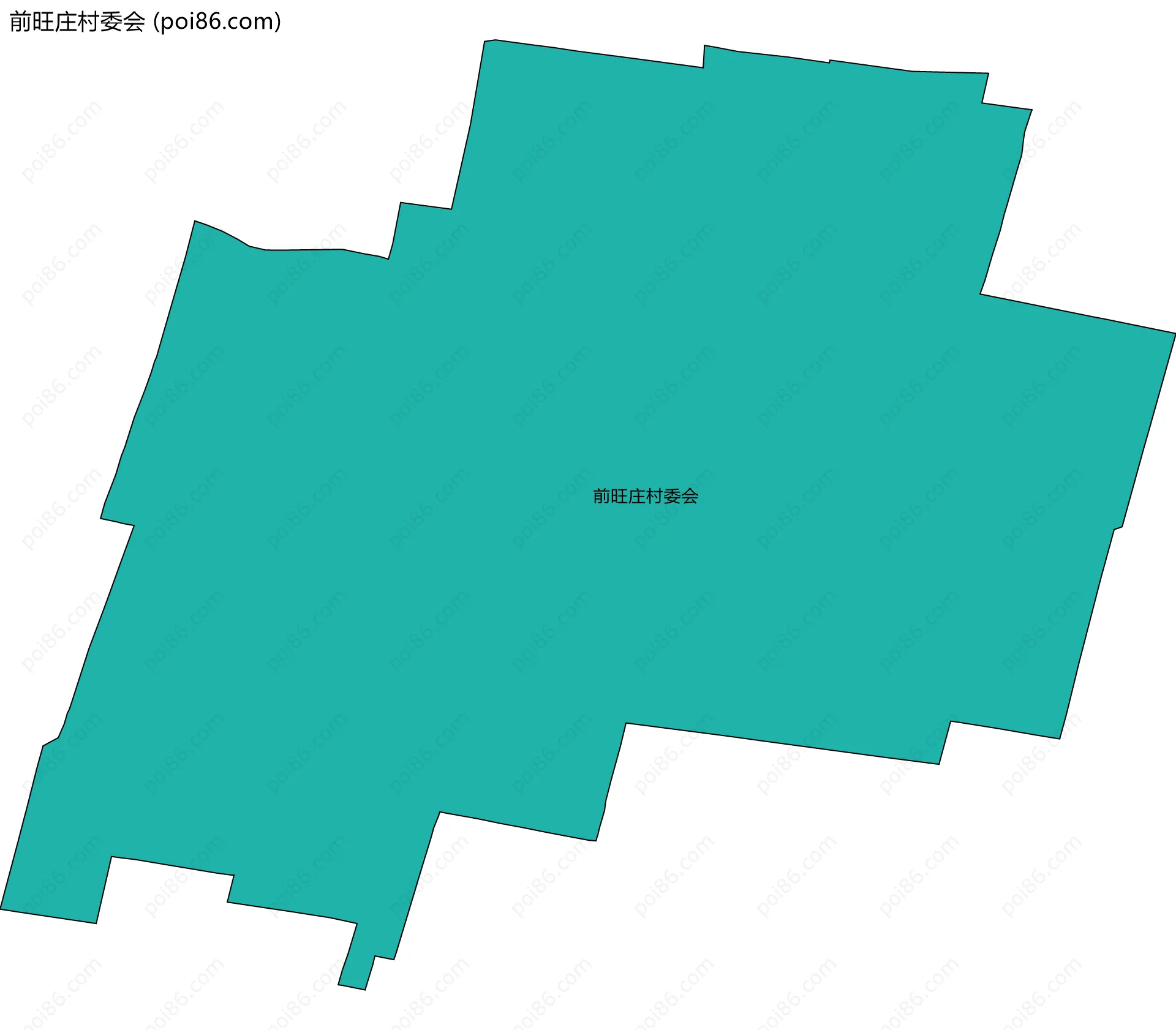 前旺庄村委会边界地图