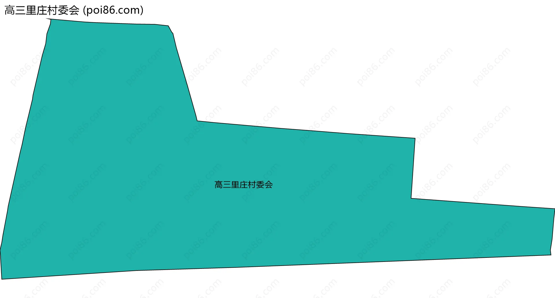 高三里庄村委会边界地图