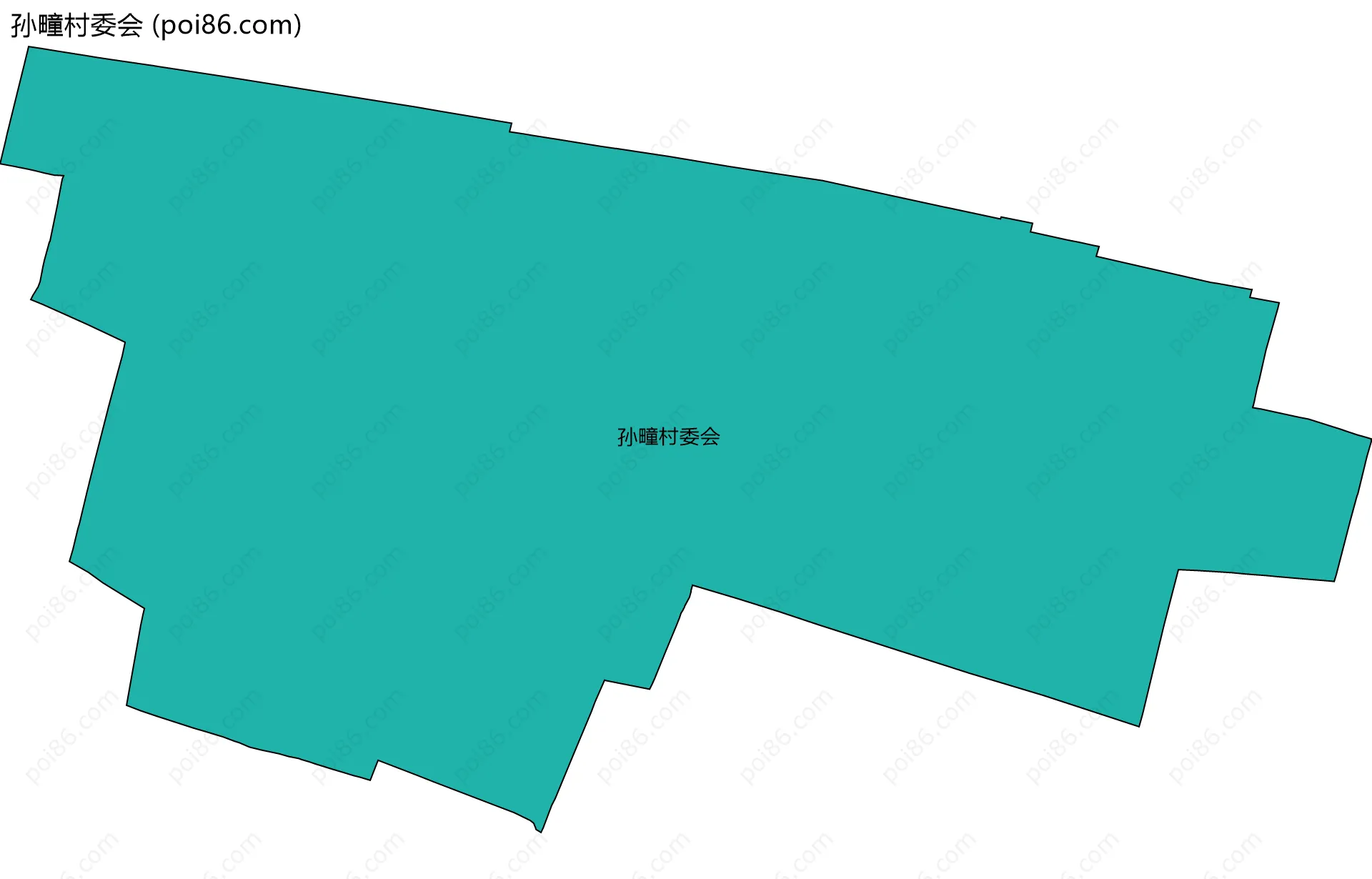 孙疃村委会边界地图
