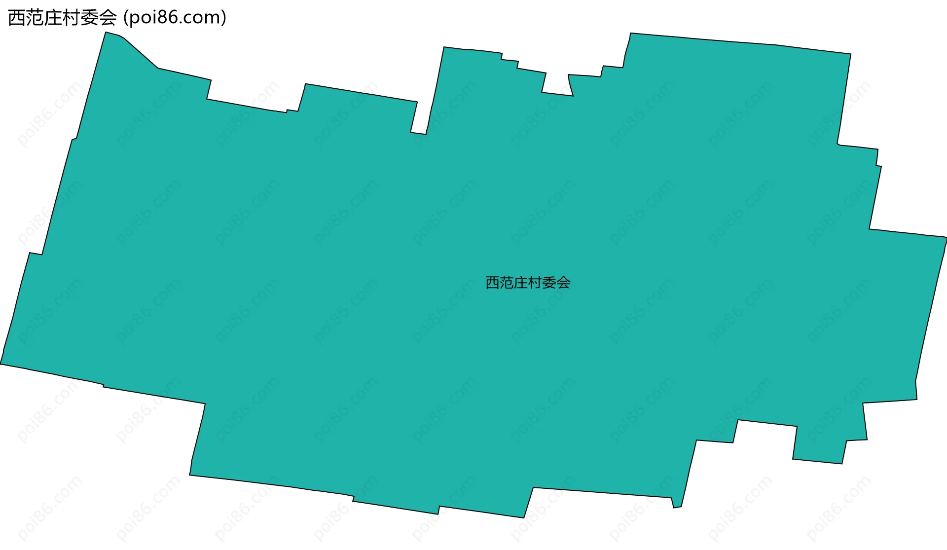 西范庄村委会边界地图
