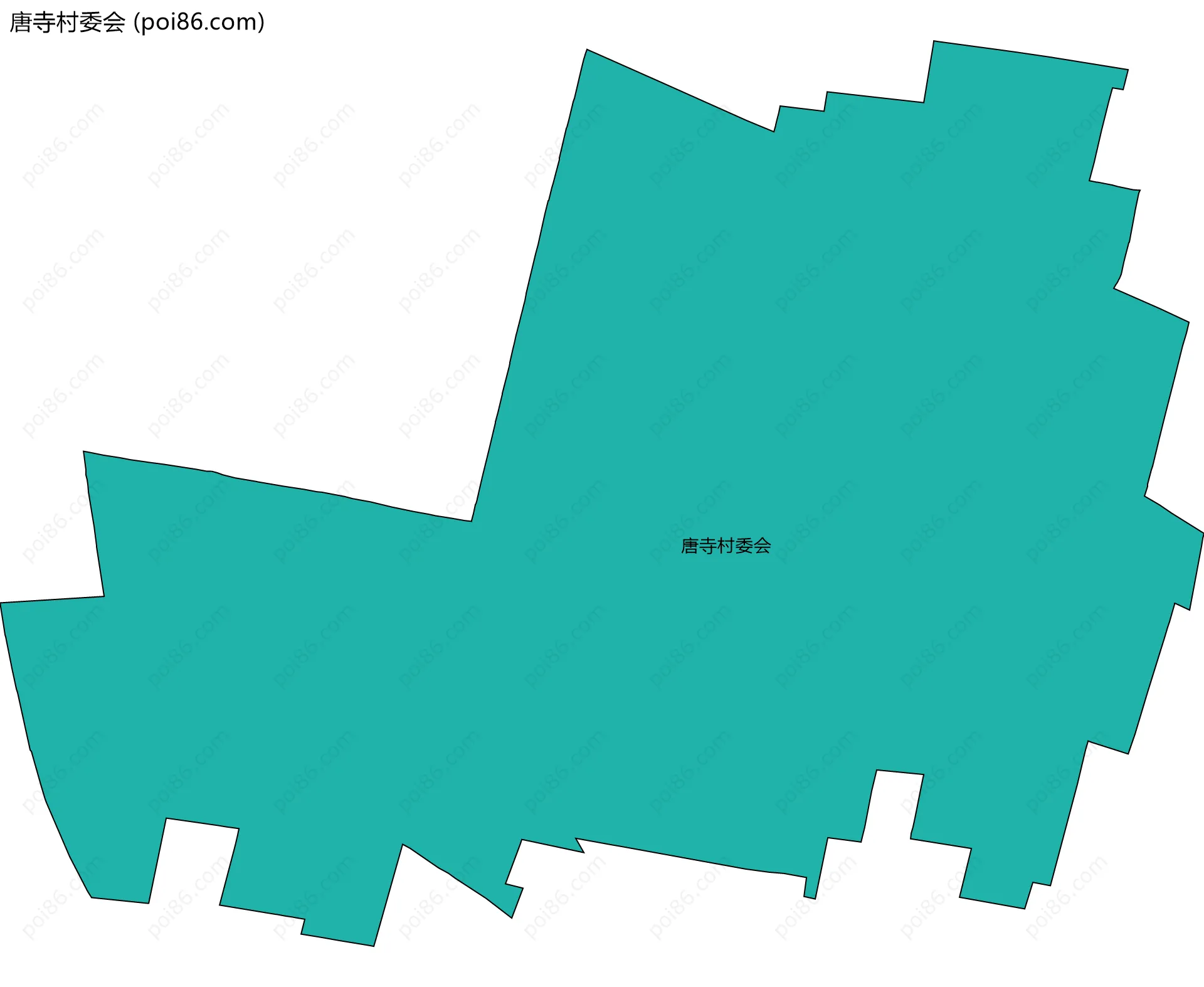 唐寺村委会边界地图