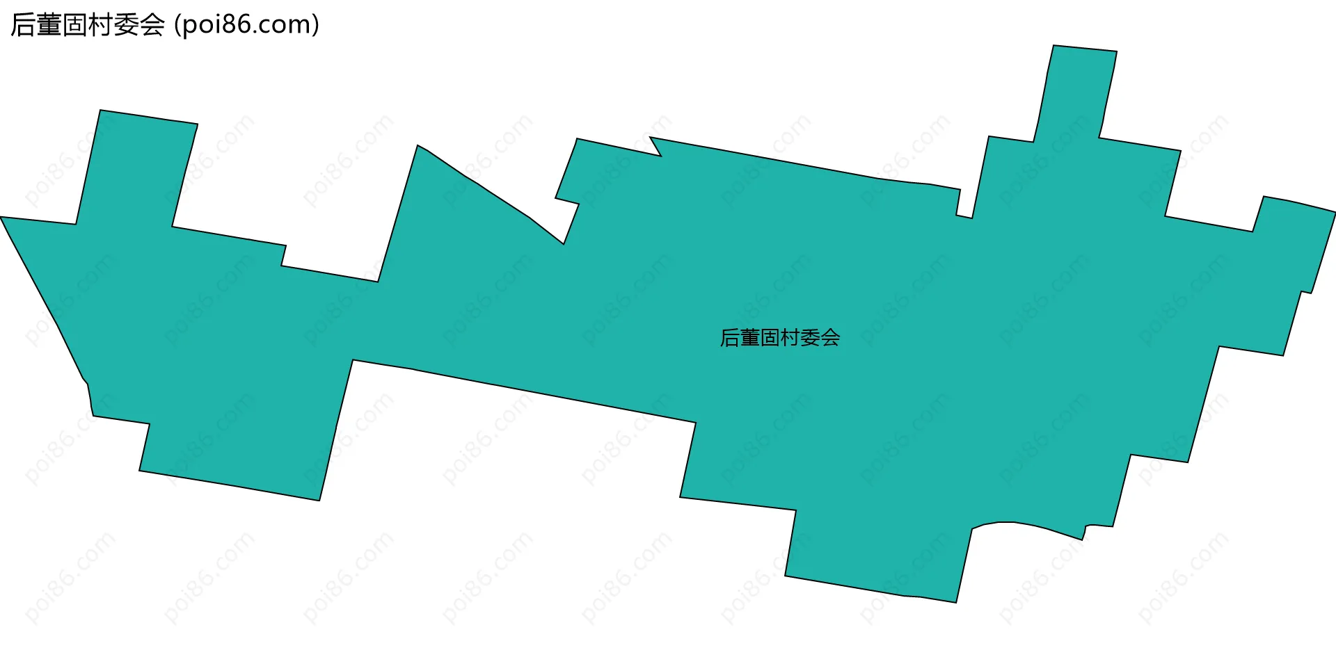 后董固村委会边界地图
