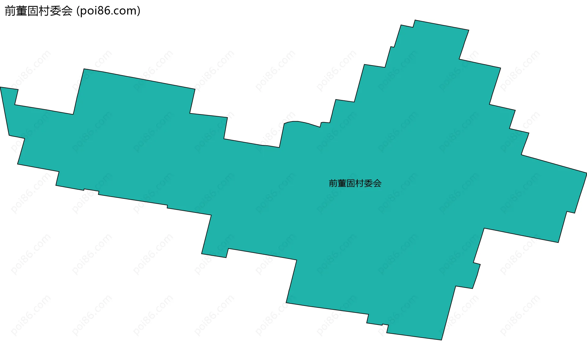 前董固村委会边界地图