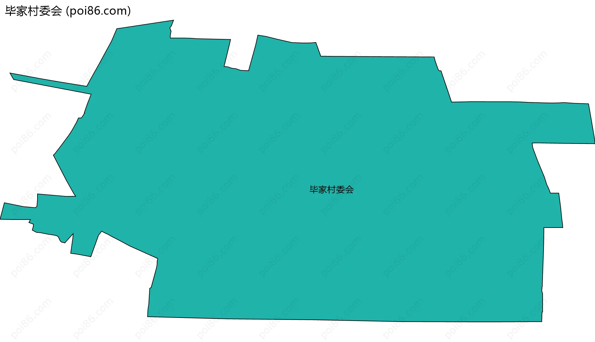 毕家村委会边界地图