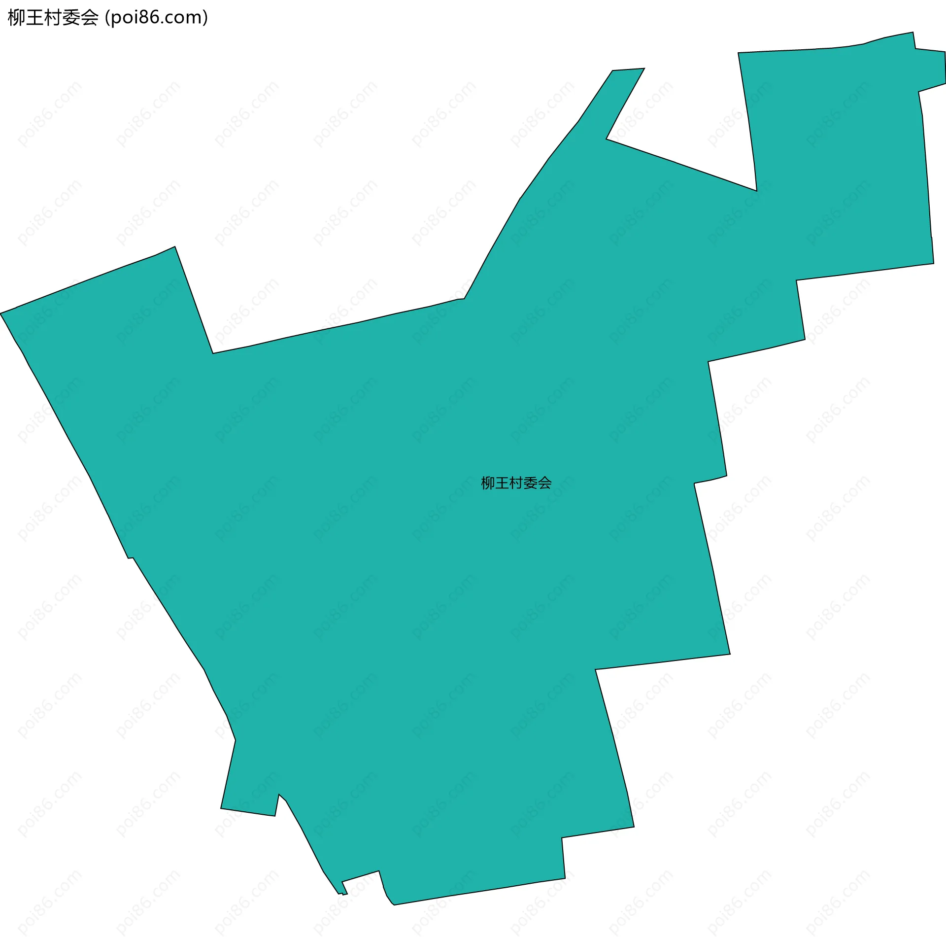 柳王村委会边界地图