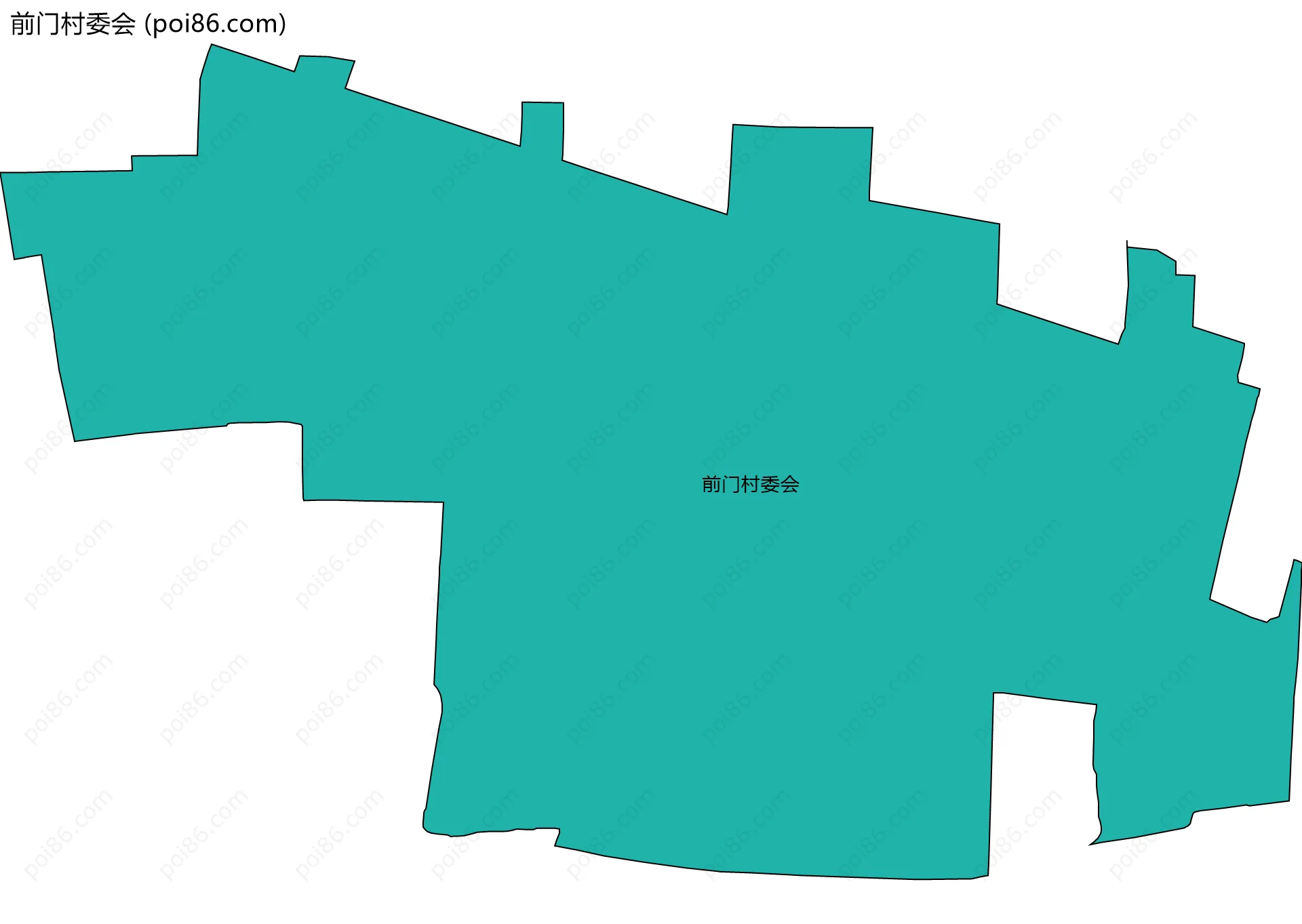 前门村委会边界地图