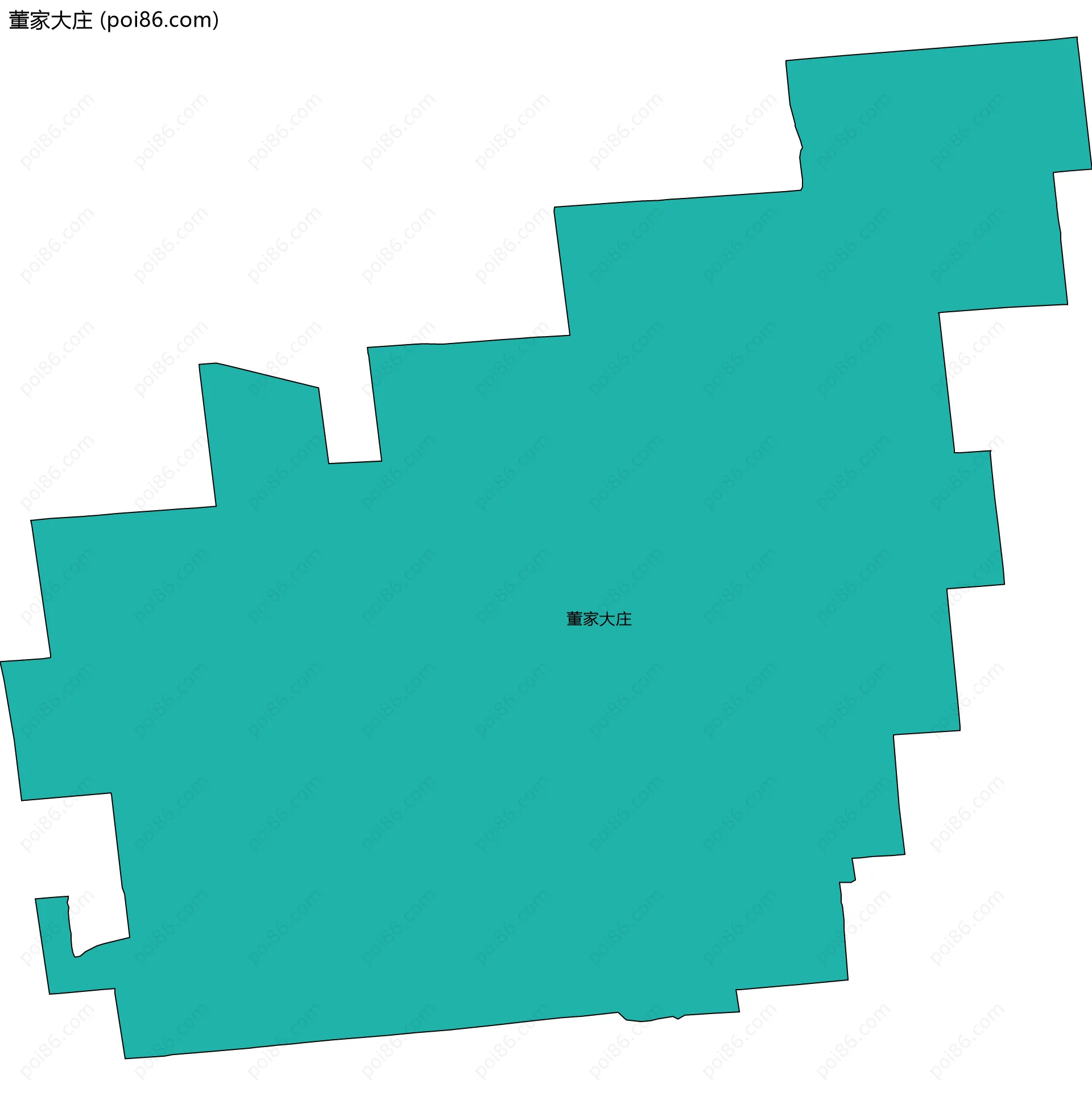 董家大庄边界地图