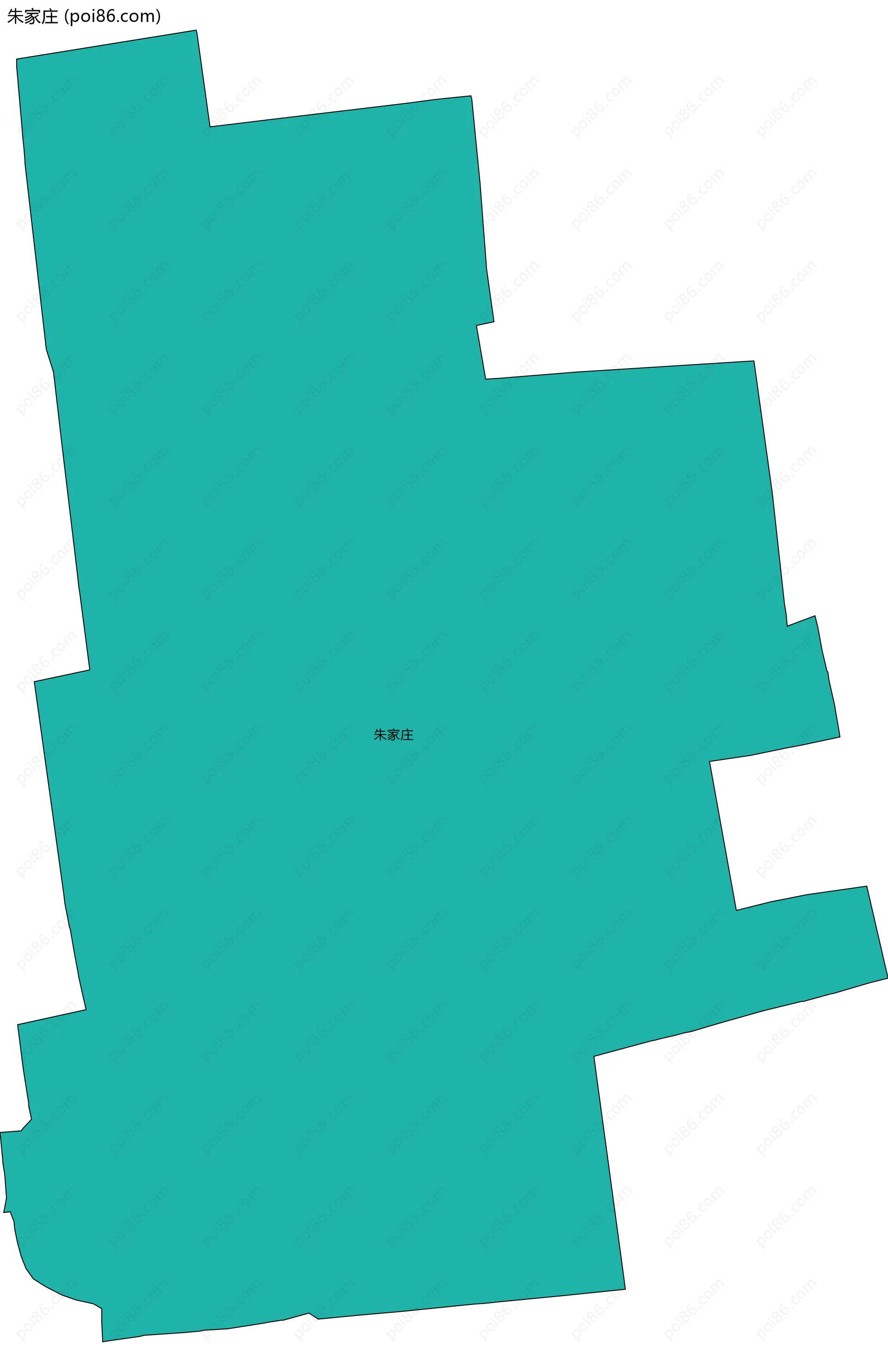 朱家庄边界地图