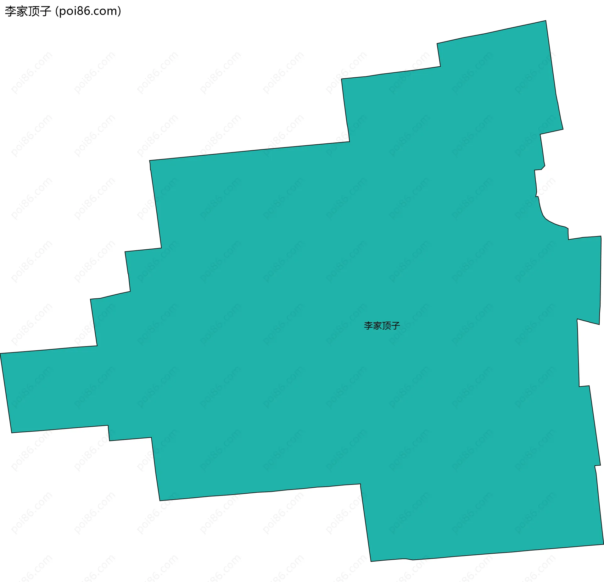 李家顶子边界地图
