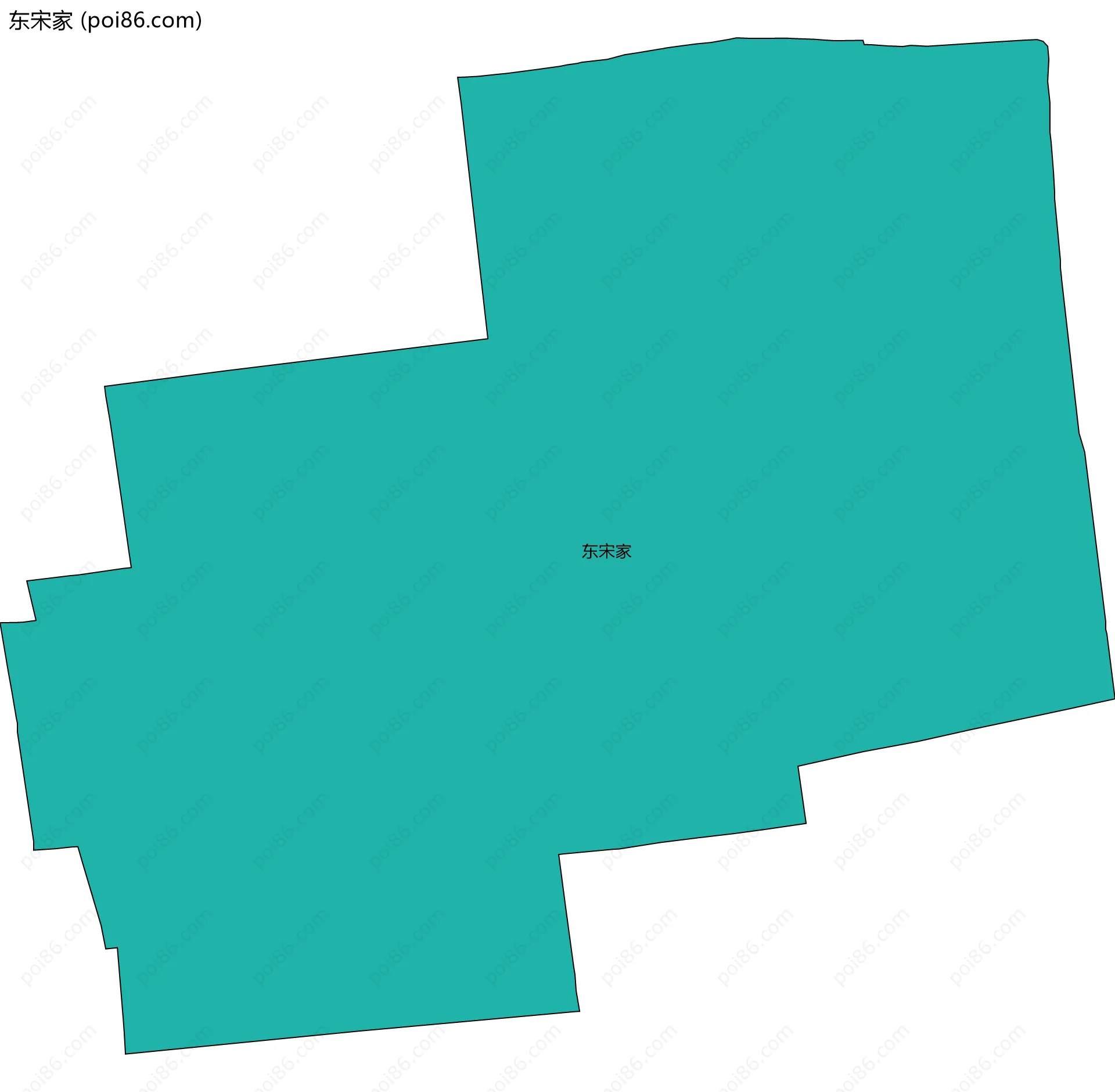 东宋家边界地图