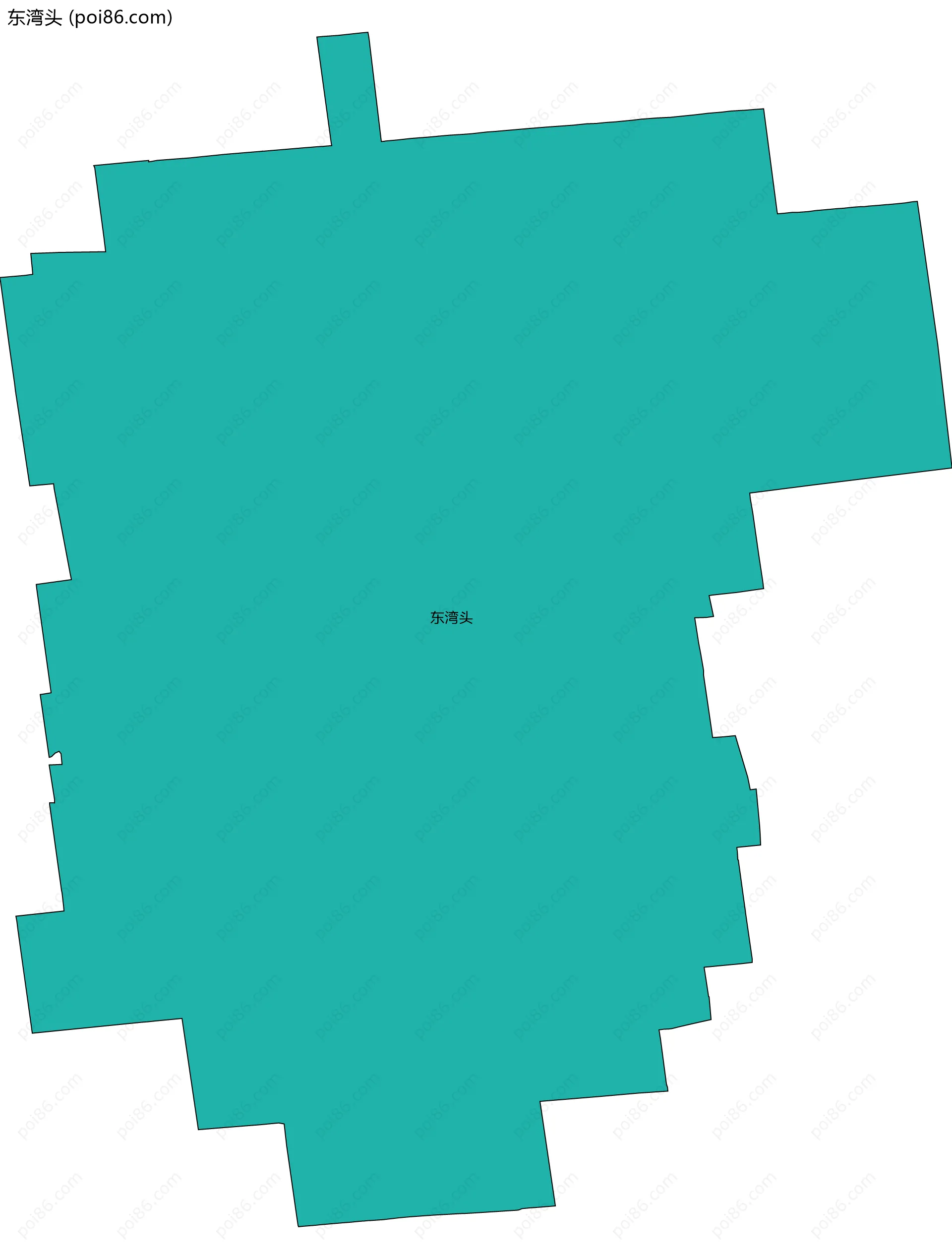 东湾头边界地图