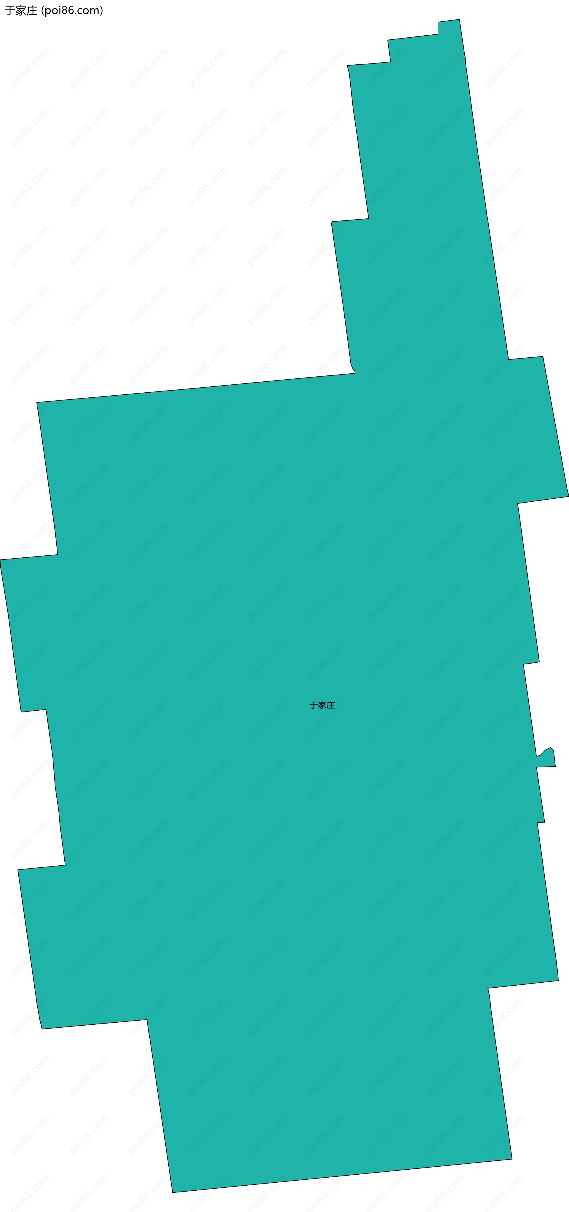 于家庄边界地图