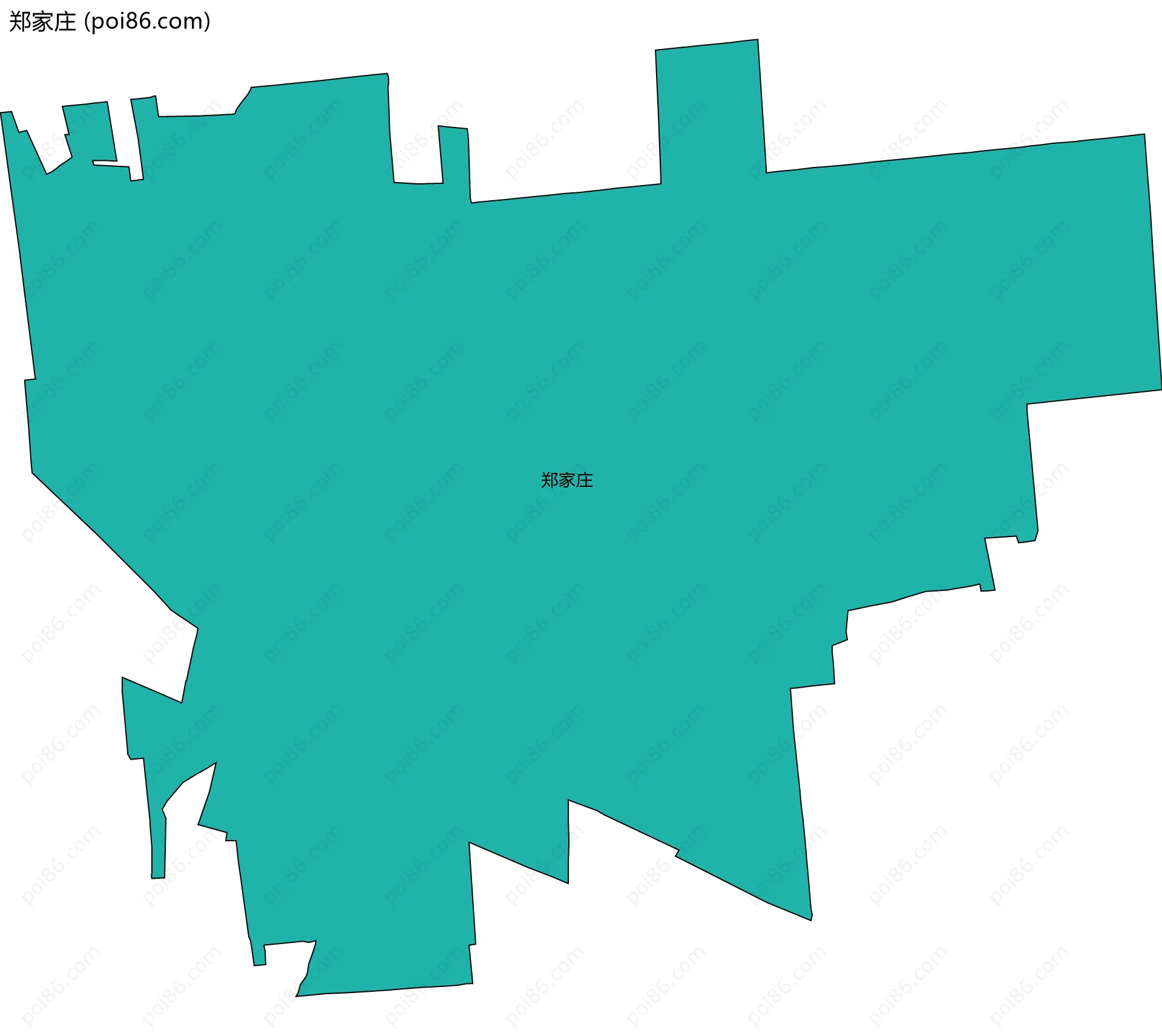 郑家庄边界地图