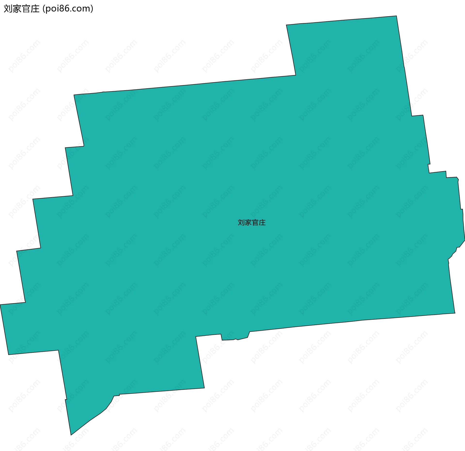 刘家官庄边界地图