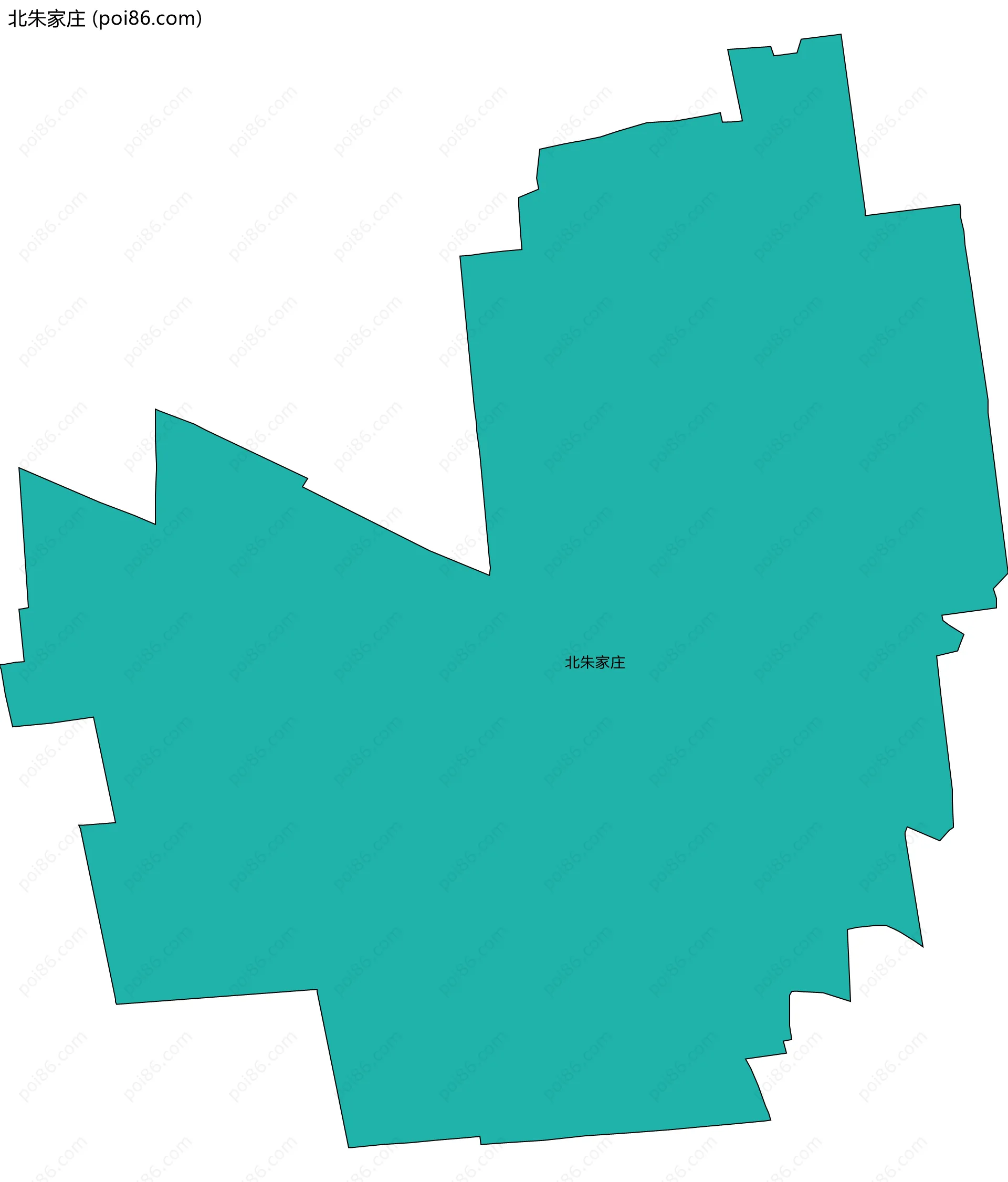 北朱家庄边界地图
