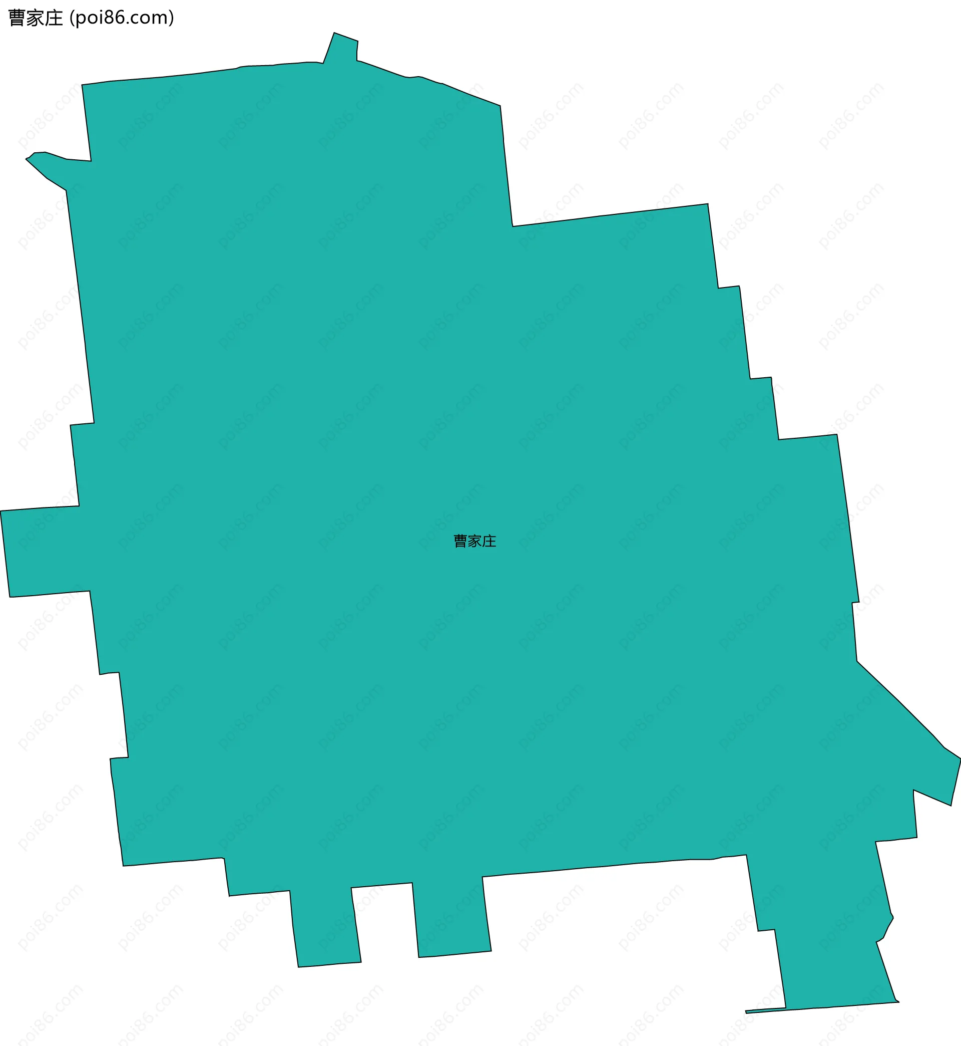 曹家庄边界地图