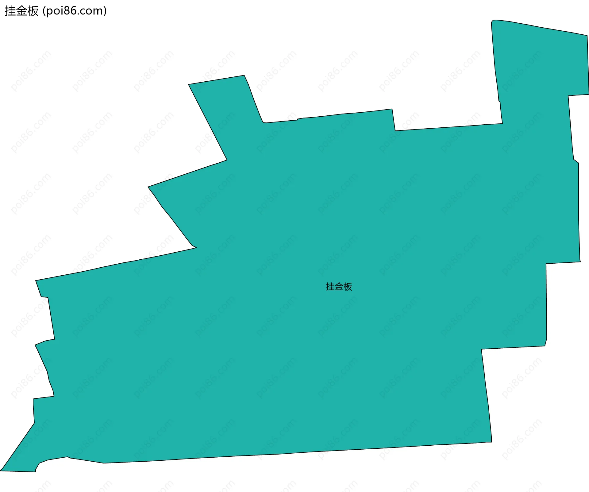 挂金板边界地图