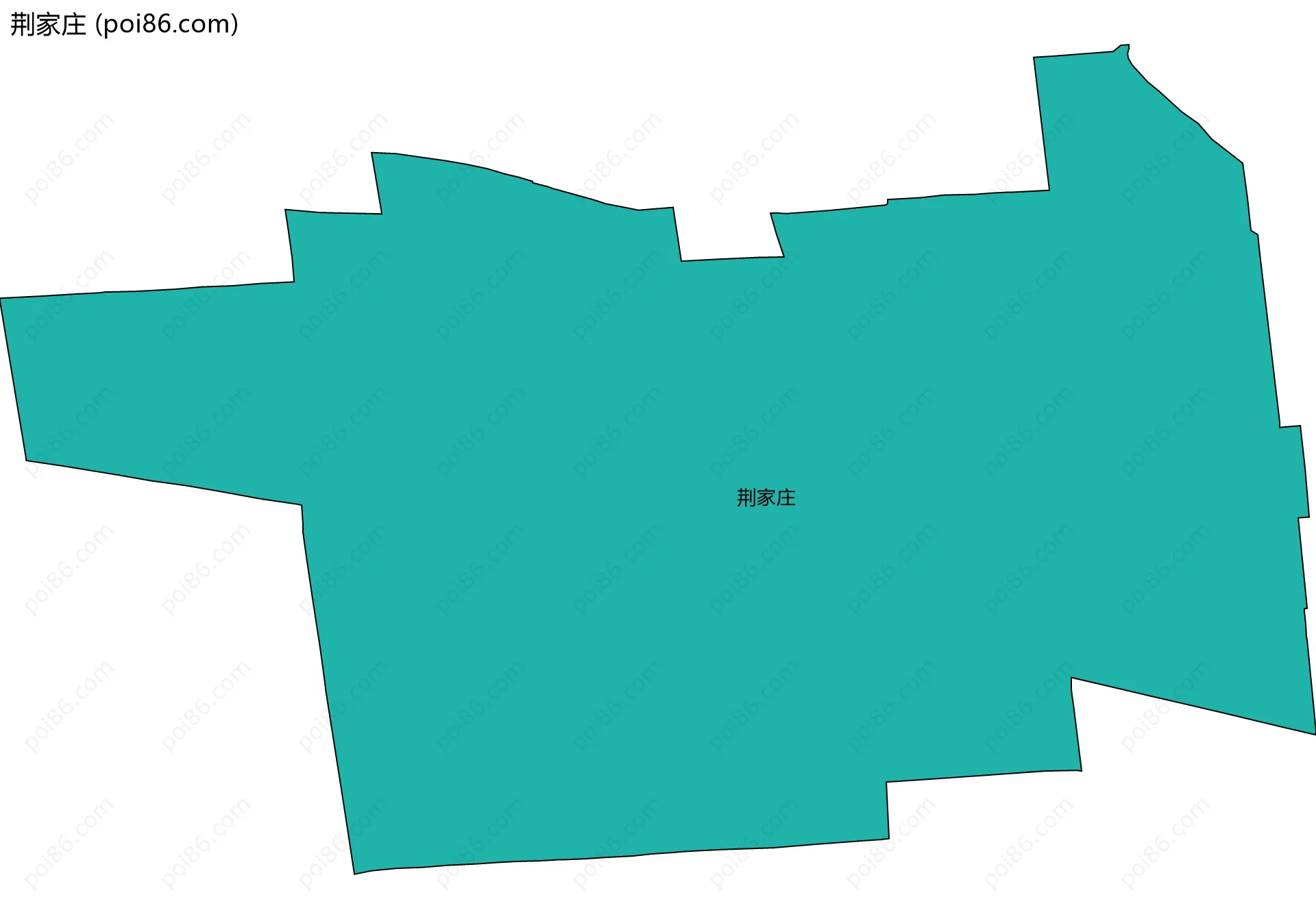 荆家庄边界地图