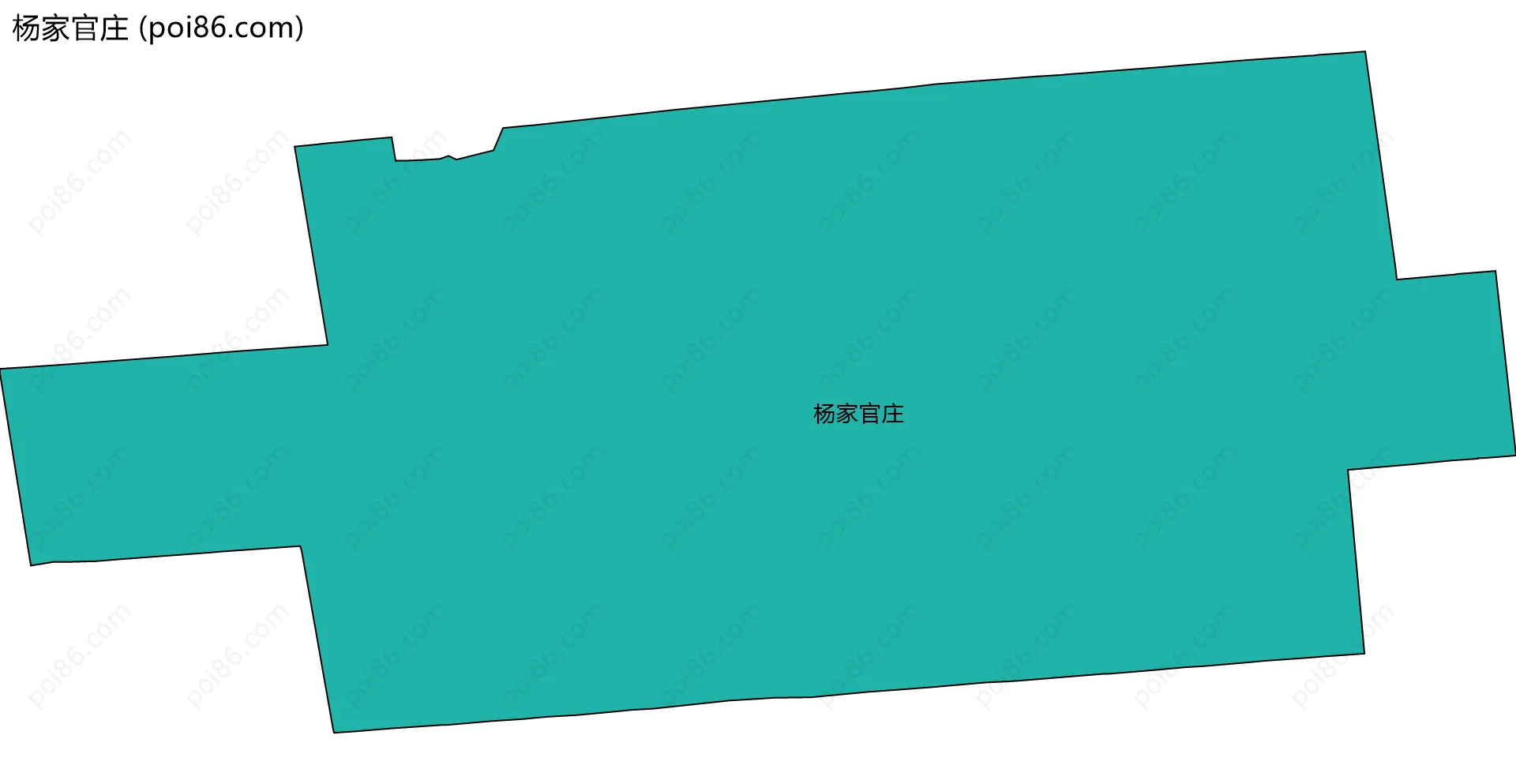 杨家官庄边界地图