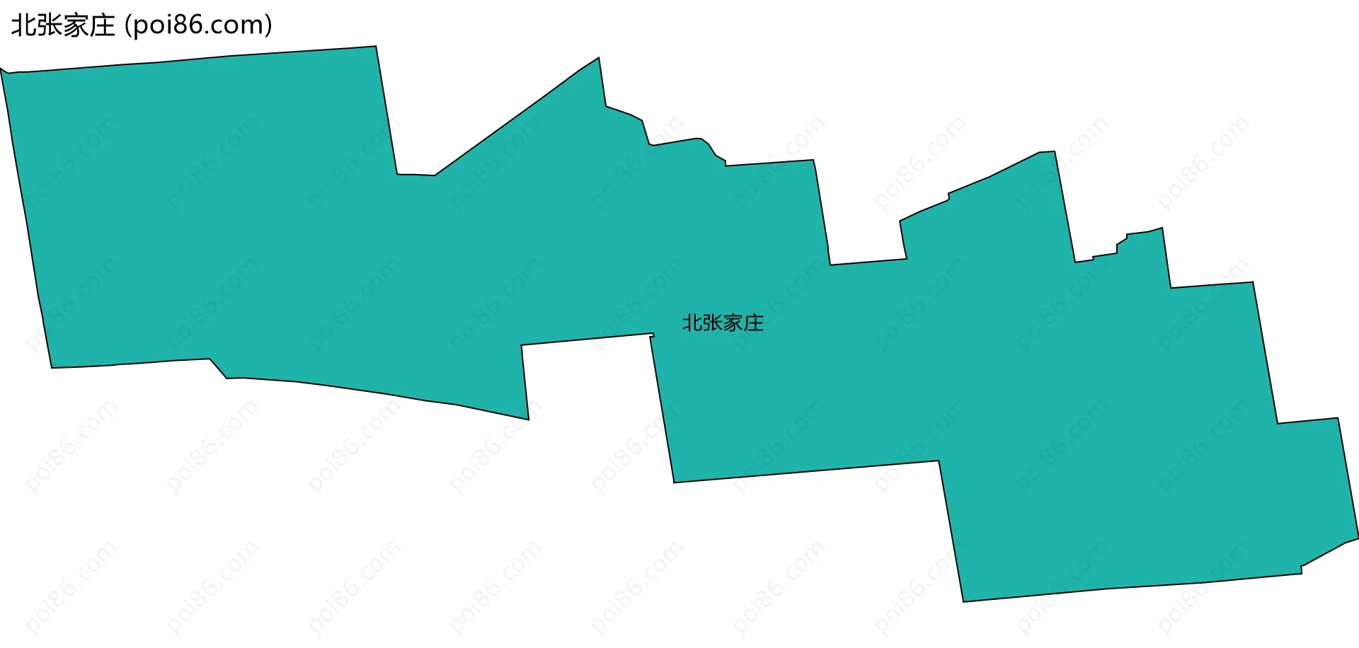 北张家庄边界地图