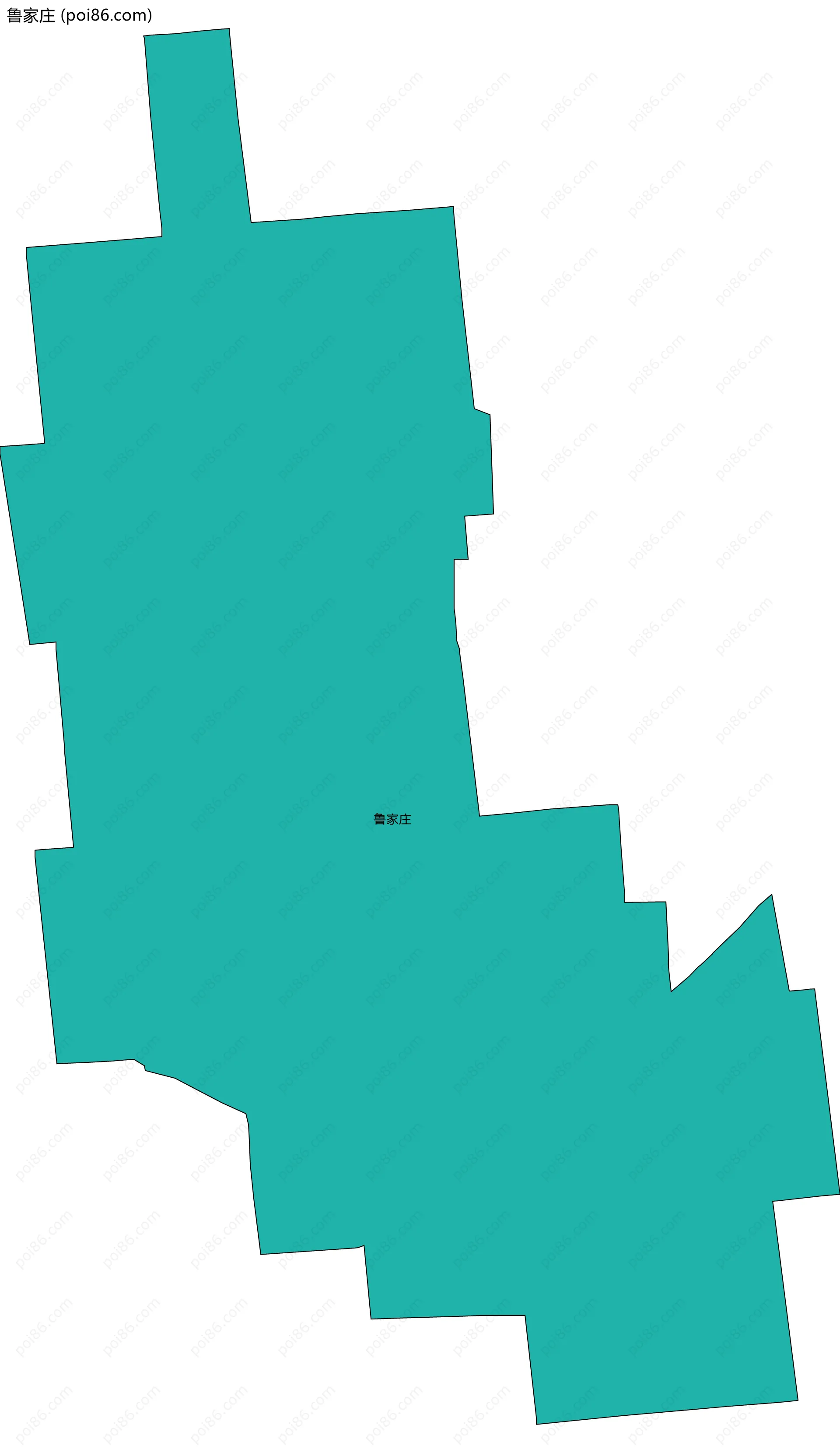 鲁家庄边界地图