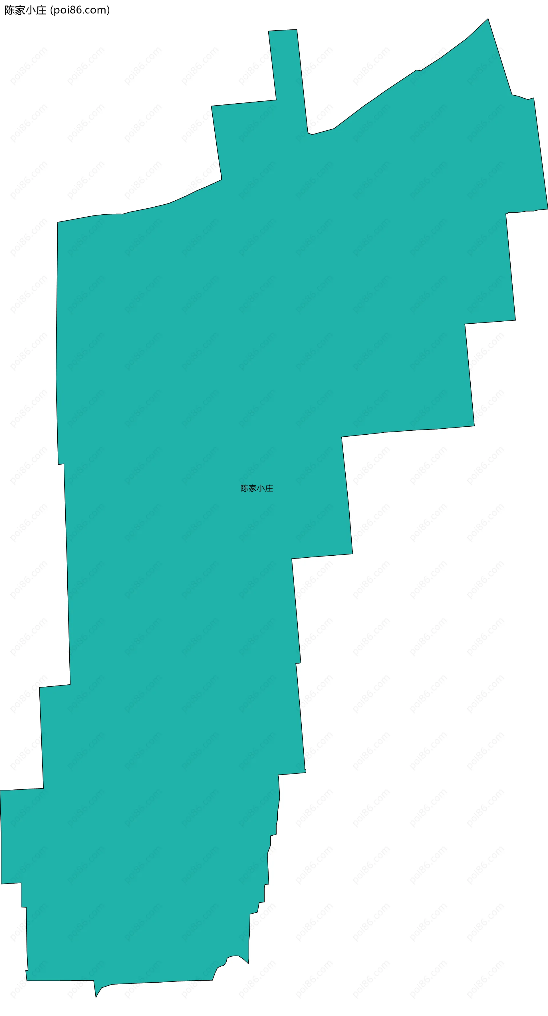 陈家小庄边界地图